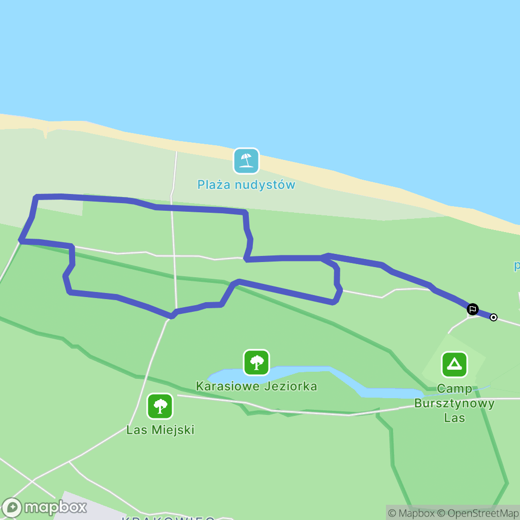 Gdańsk: mapa trasy - Poland