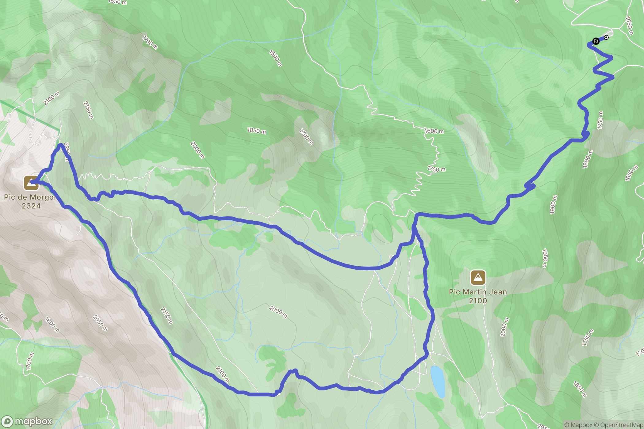 Savines-le-Lac : carte du parcours de randonnée - France