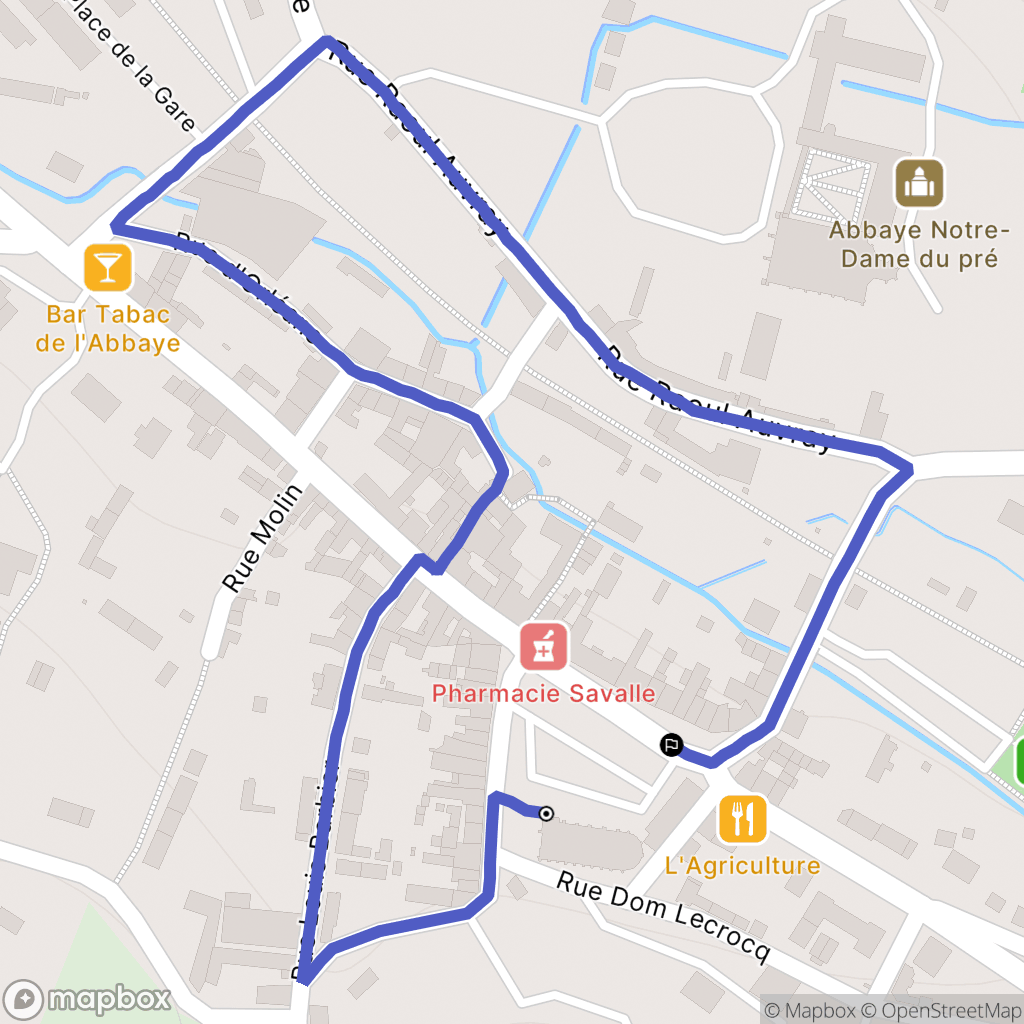 Valmont : carte du parcours de randonnée - France