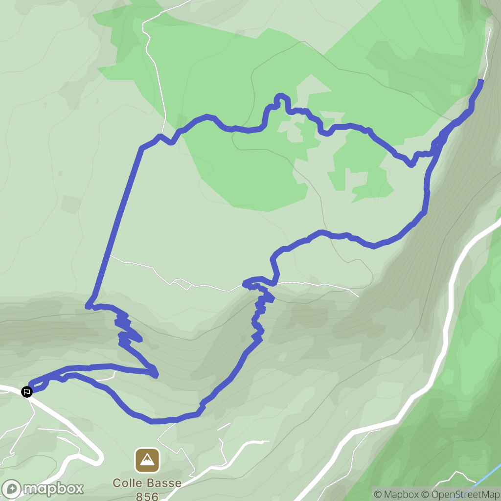 Gourdon : carte du parcours de randonnée - France