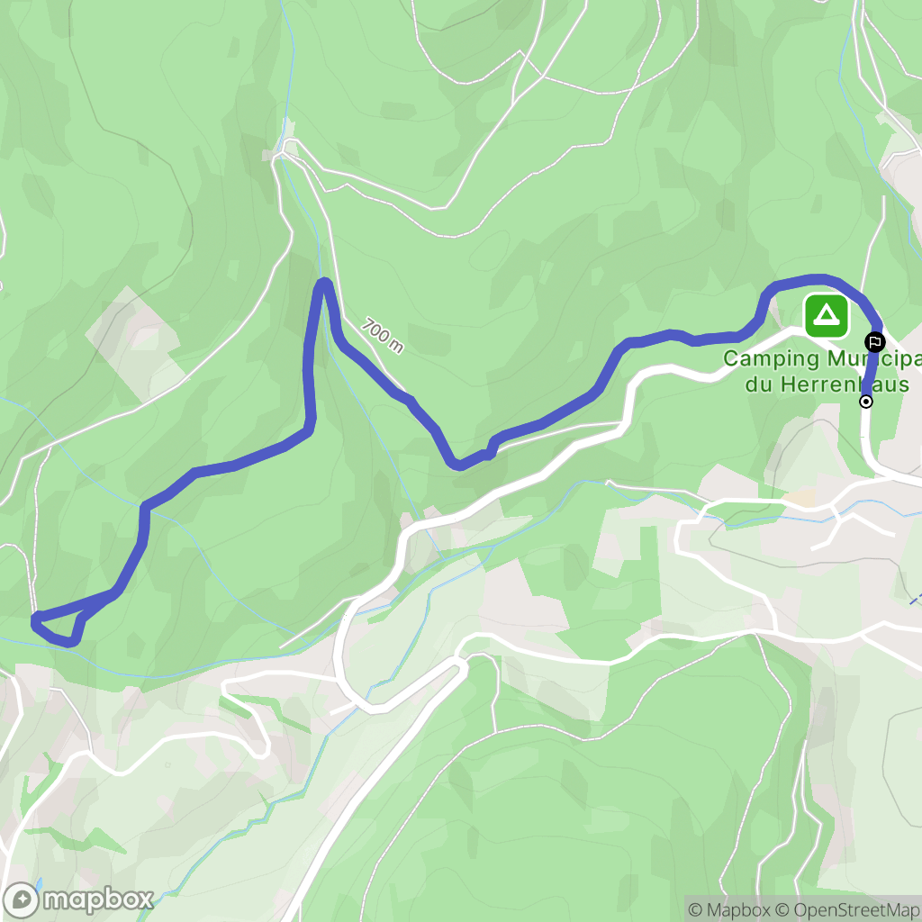 Le Hohwald : carte du parcours de randonnée - France