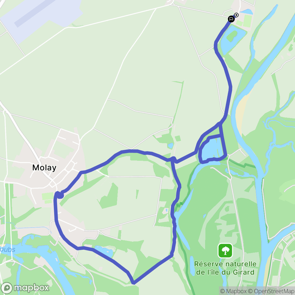 Gevry : carte du parcours de randonnée - France