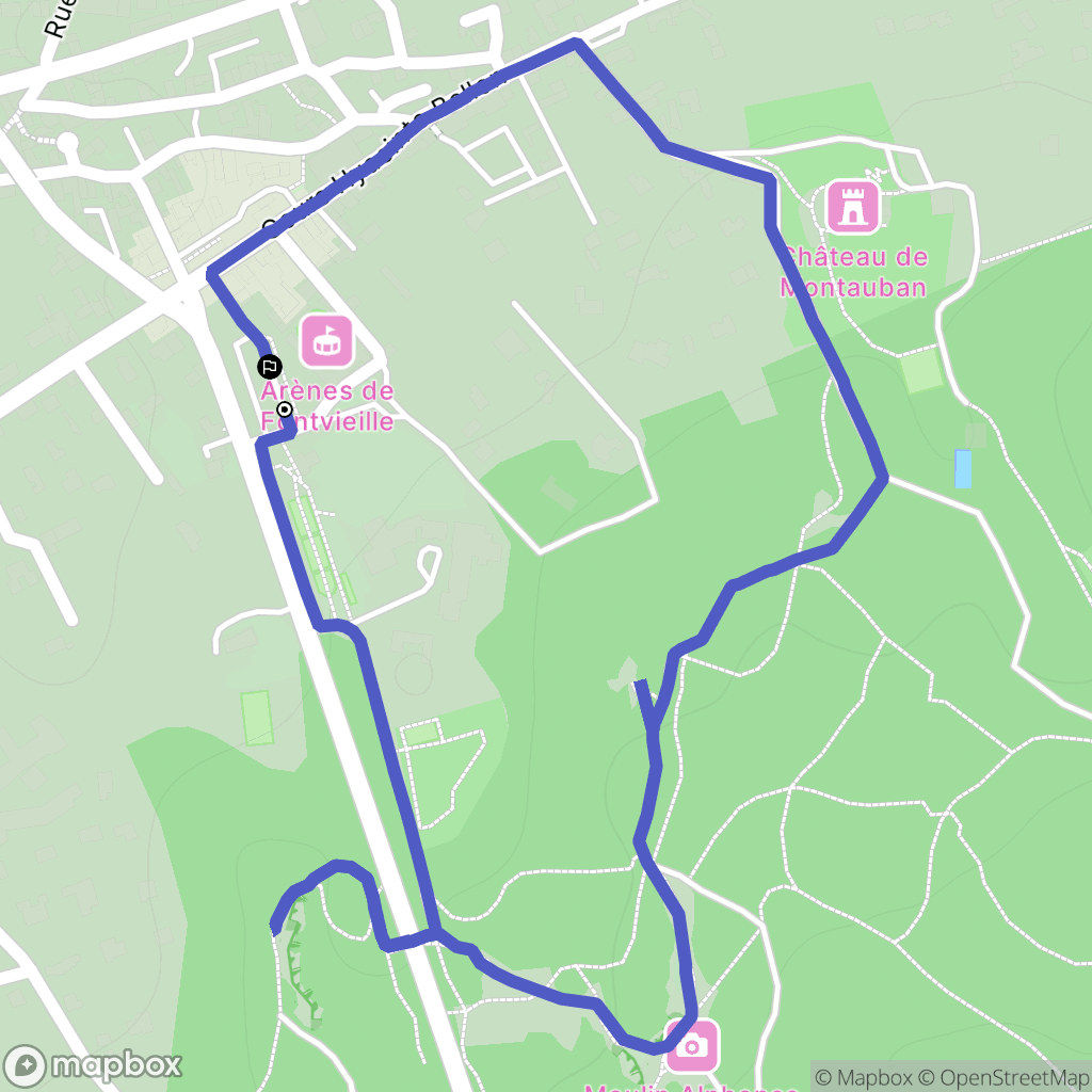 Fontvieille: routekaart voor buitenactiviteiten - France