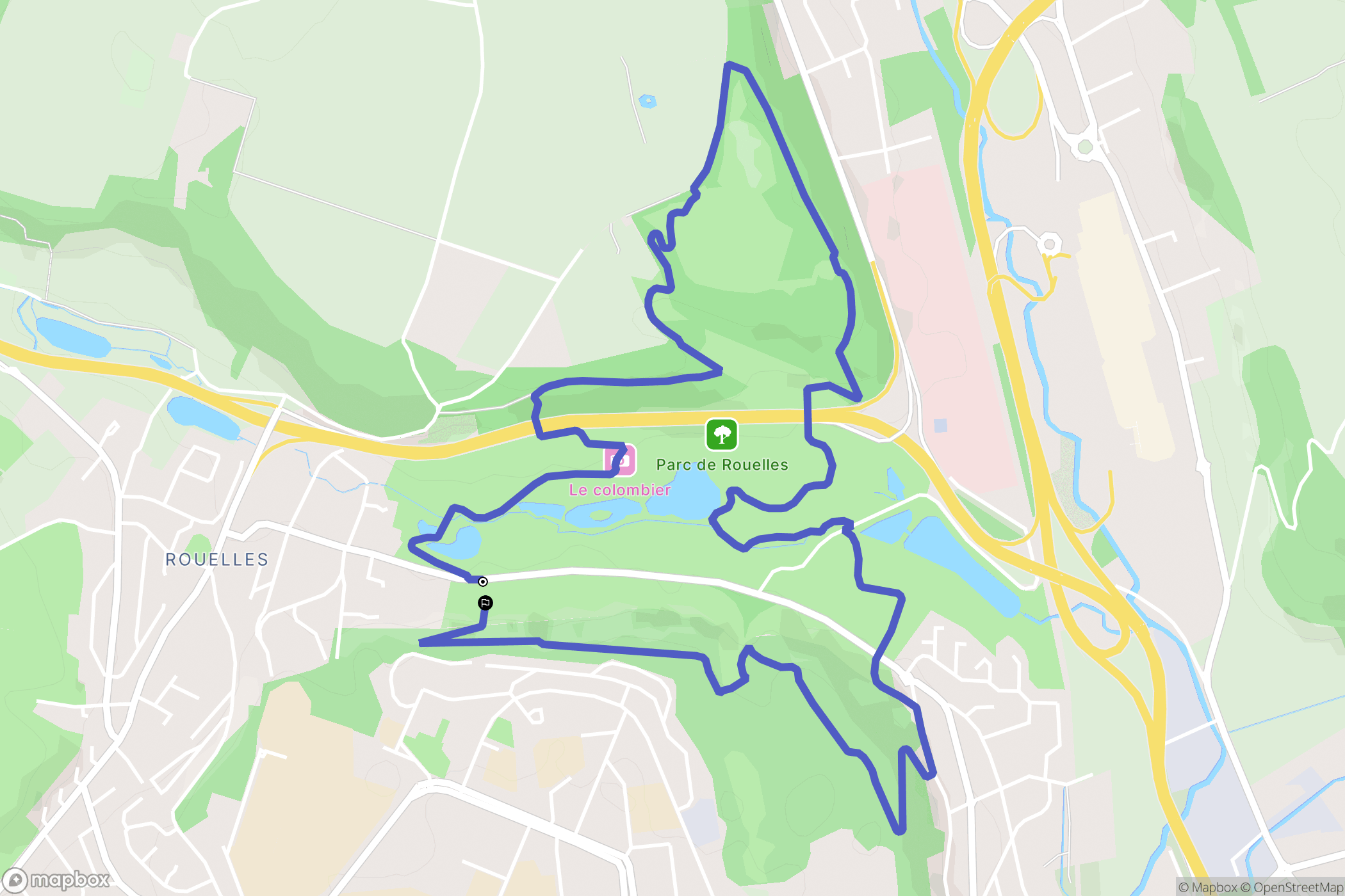 Le Havre : carte du parcours de randonnée - France