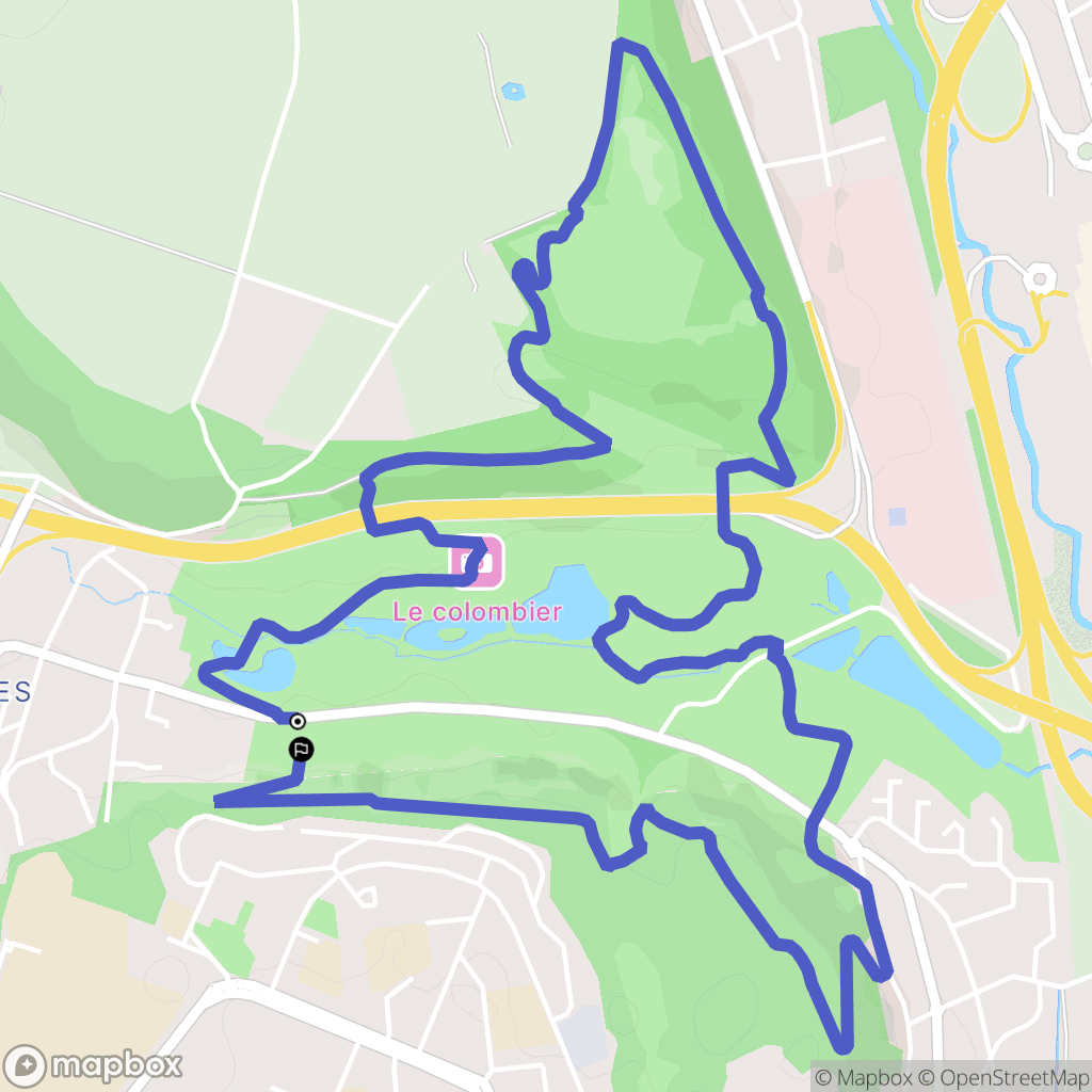 Le Havre : carte du parcours de randonnée - France