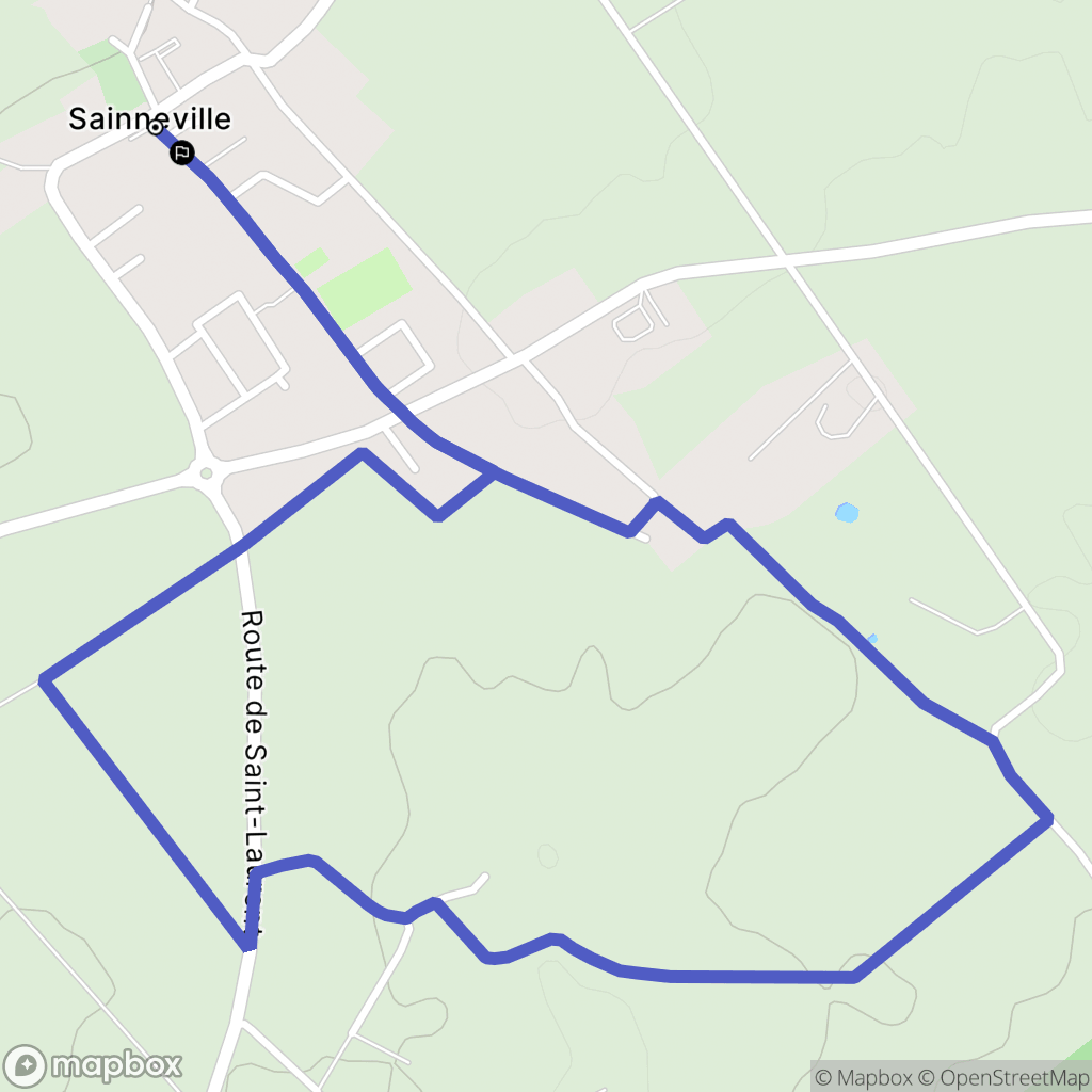 Sainneville : carte du parcours de randonnée - France