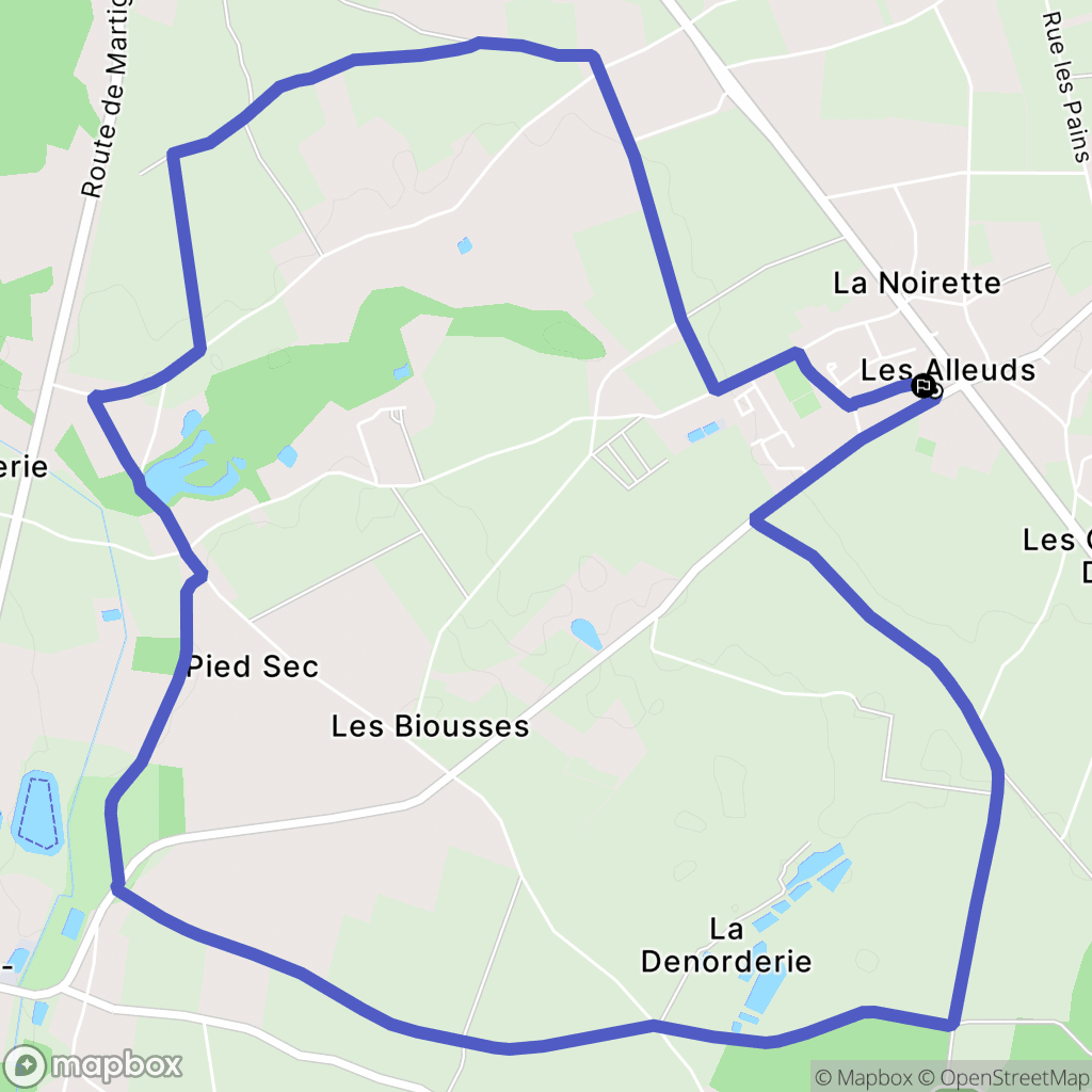 Brissac-Loire-Aubance : carte du parcours de randonnée - France