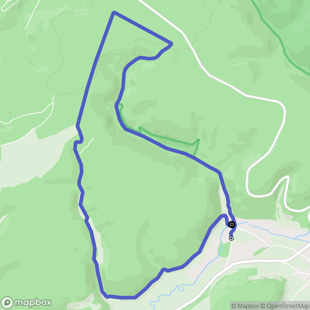 Moloy : carte du parcours de randonnée - France