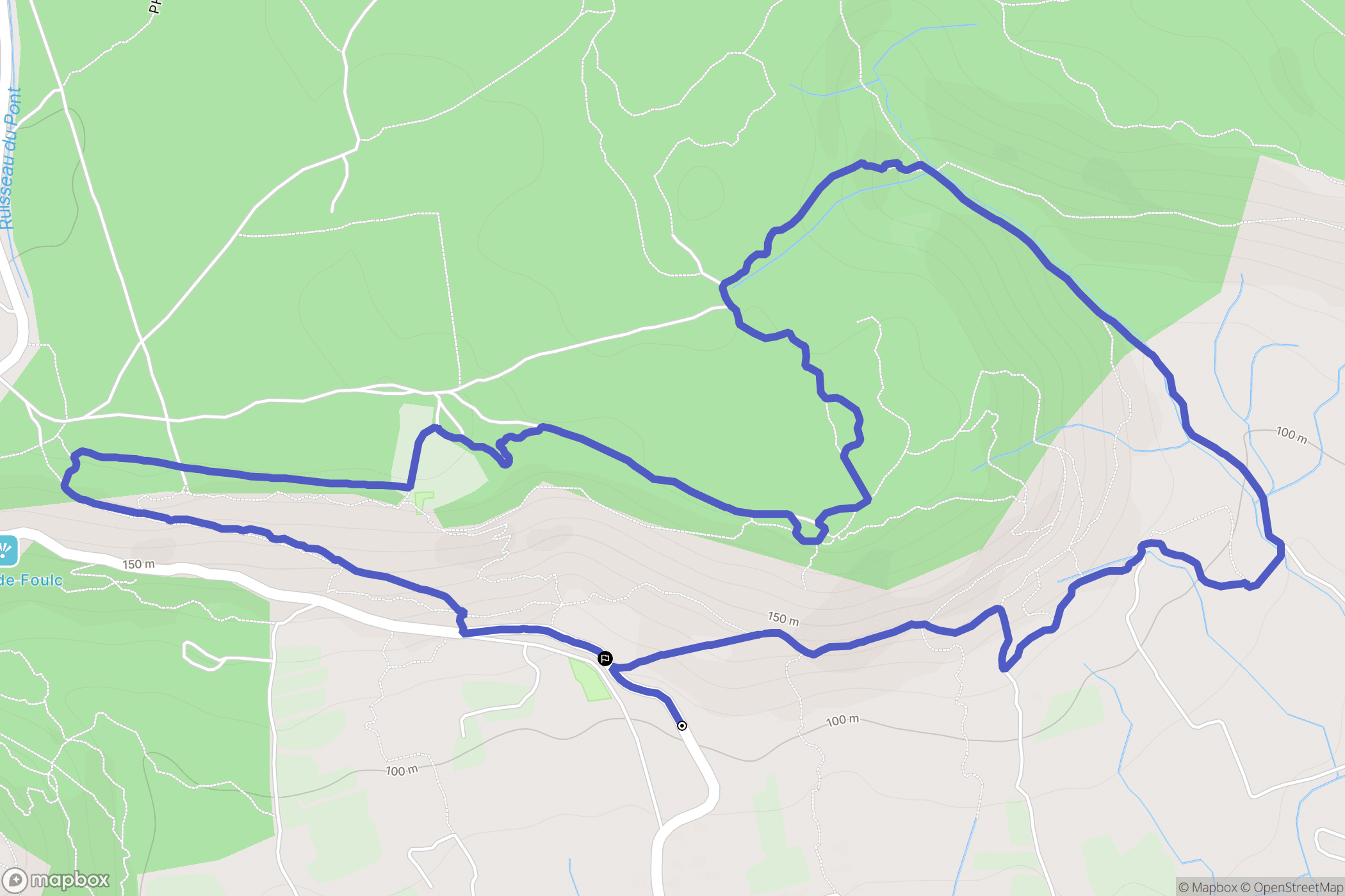 Saint-Côme-et-Maruéjols : carte du parcours de randonnée - France