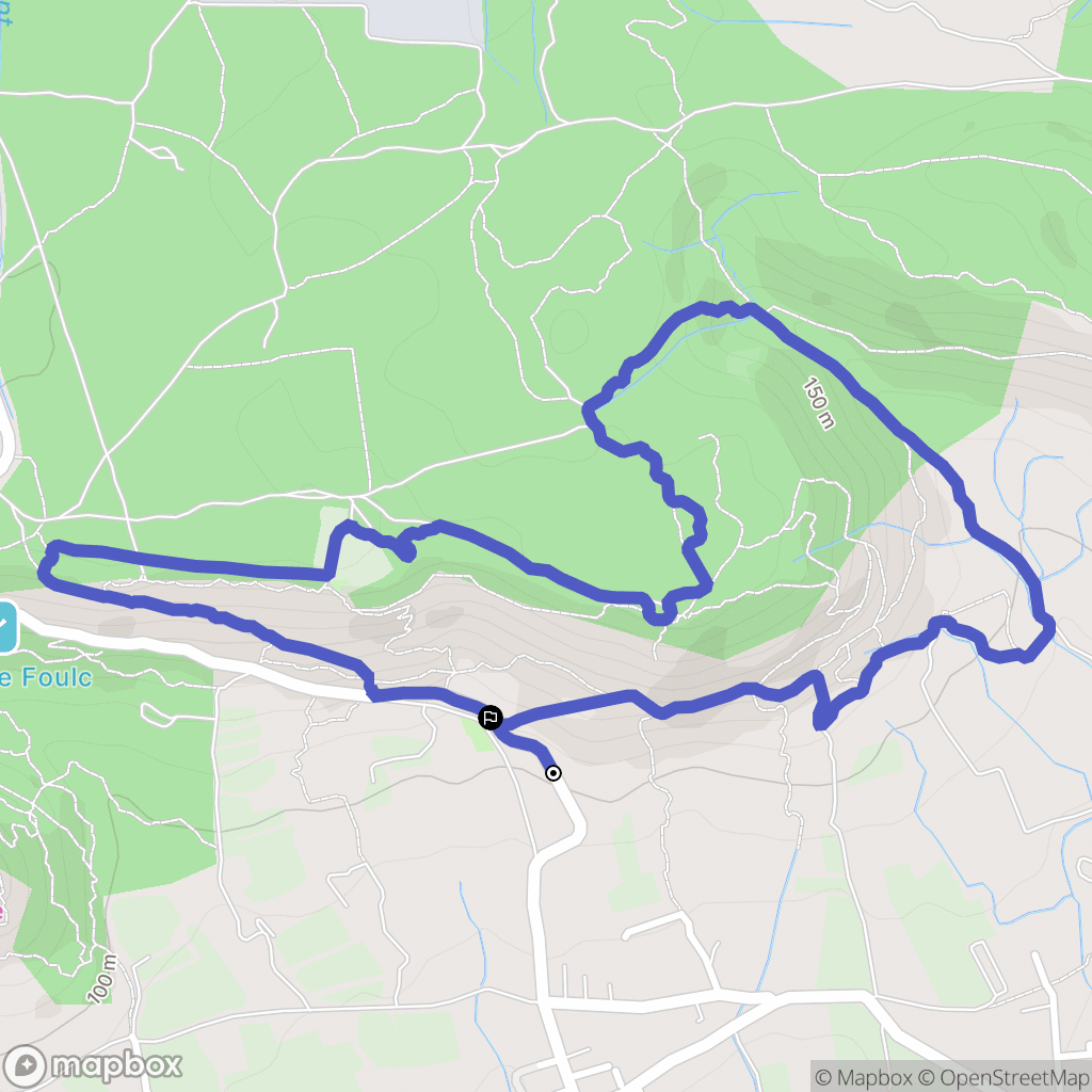 Saint-Côme-et-Maruéjols : carte du parcours de randonnée - France