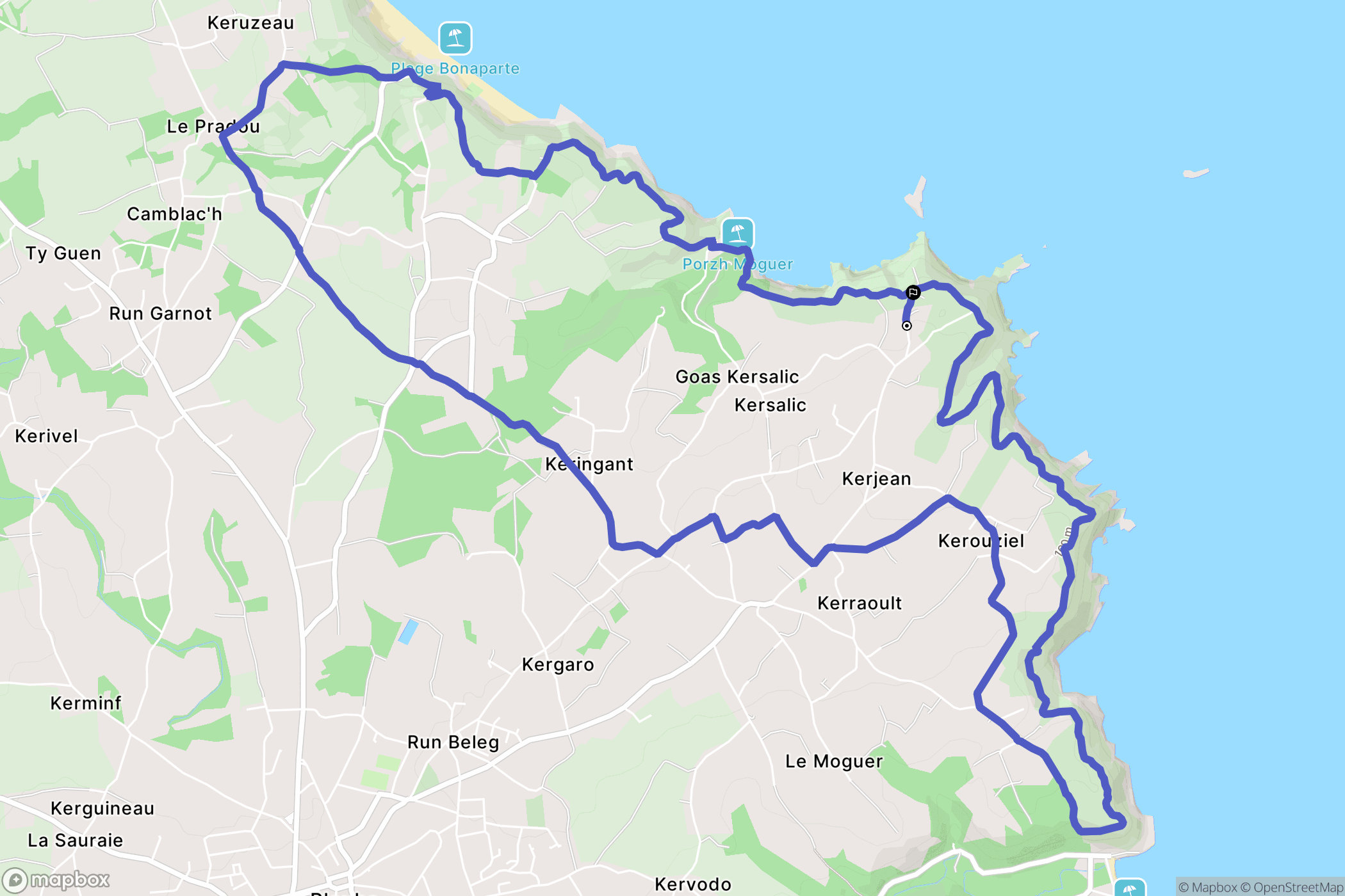 Plouha: routekaart voor buitenactiviteiten - France