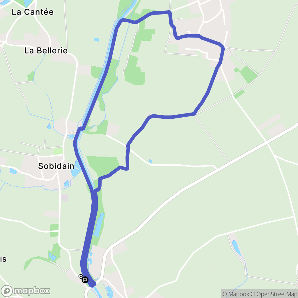 Nort-sur-Erdre : carte du parcours de randonnée - France
