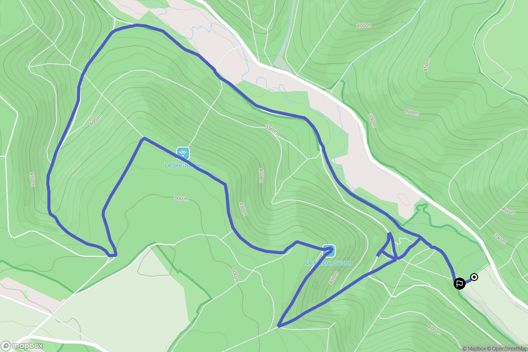 Messigny-et-Vantoux : carte du parcours de randonnée - France