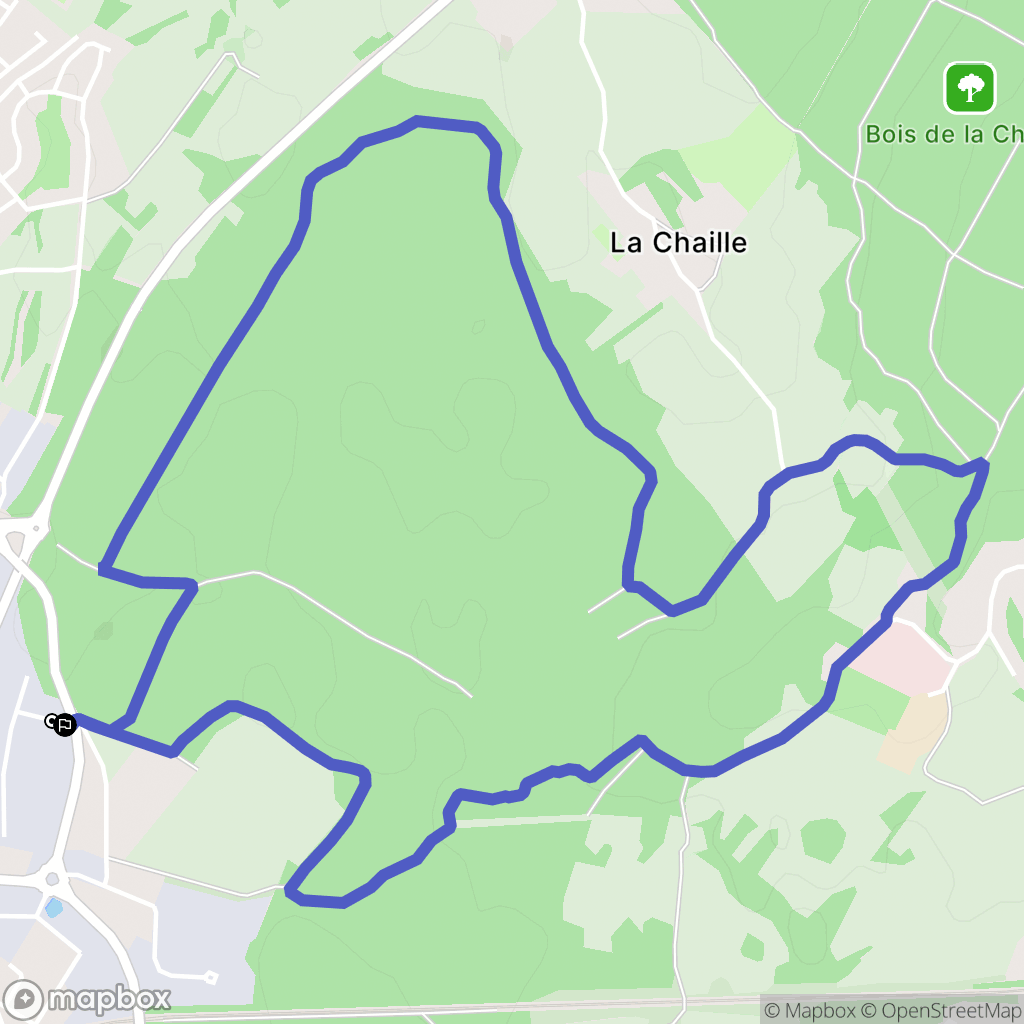 Serre-les-Sapins : carte du parcours de randonnée - France