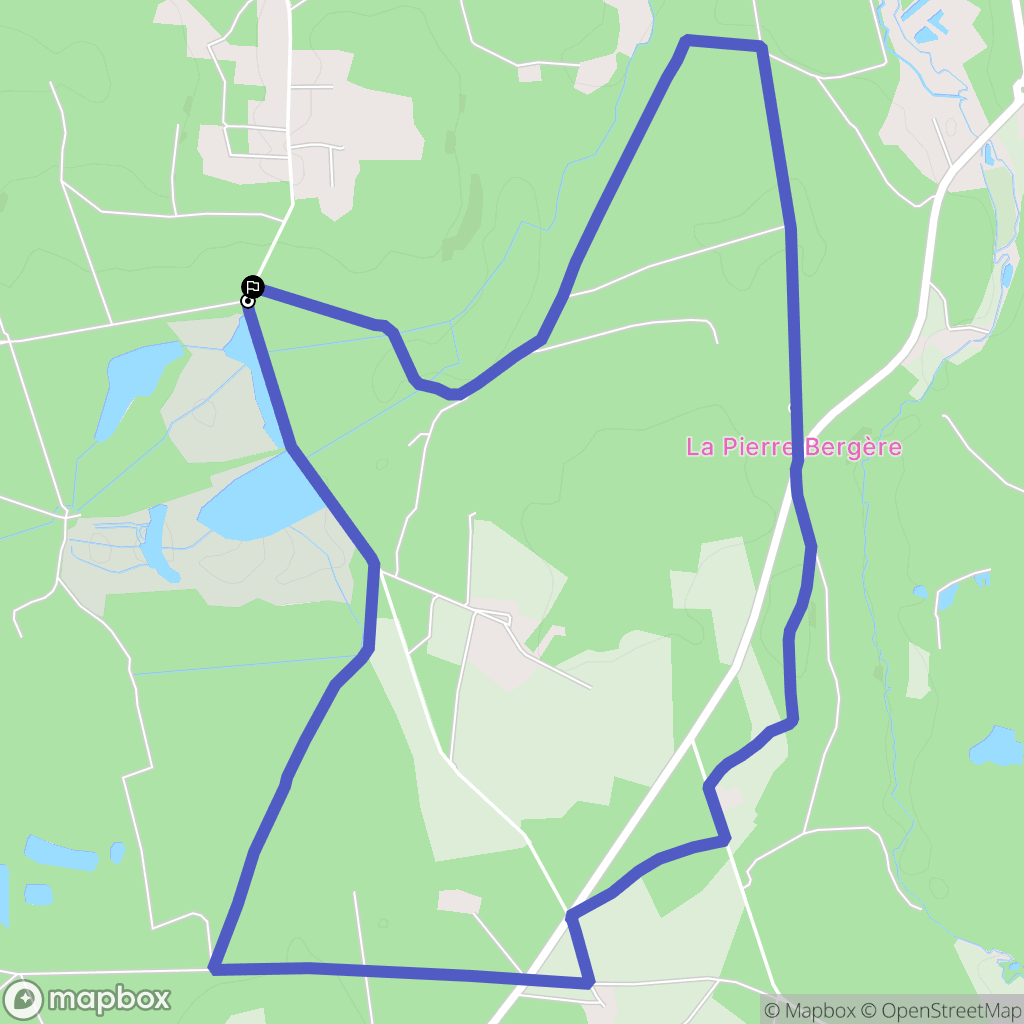 Saint-Mars-la-Brière : carte du parcours de randonnée - France
