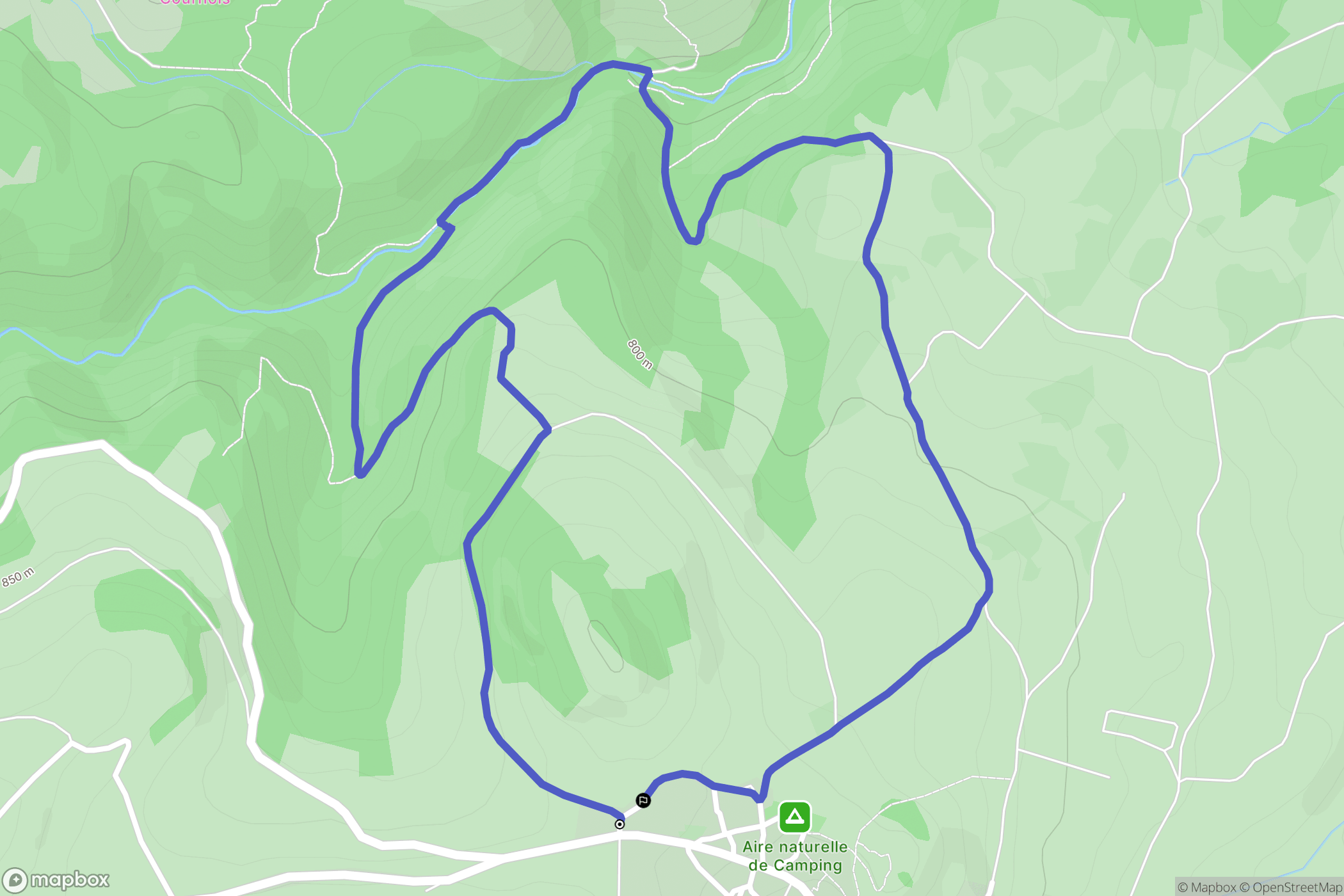 Olloix: routekaart voor buitenactiviteiten - France