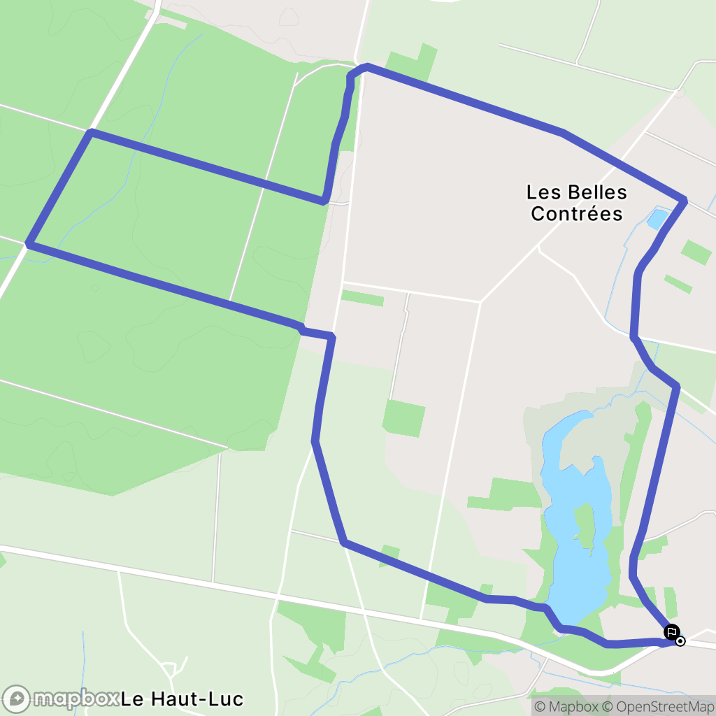Vay : carte du parcours de randonnée - France