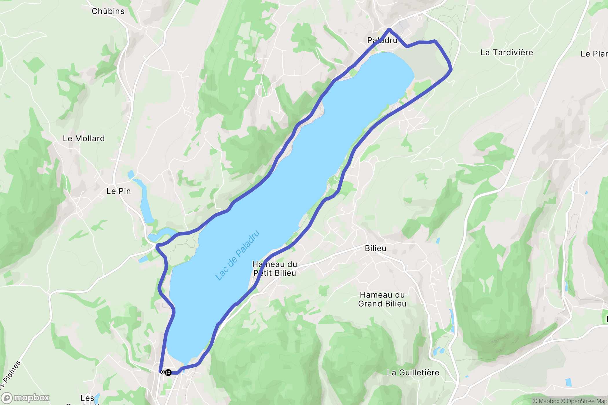 Charavines: routekaart voor buitenactiviteiten - France