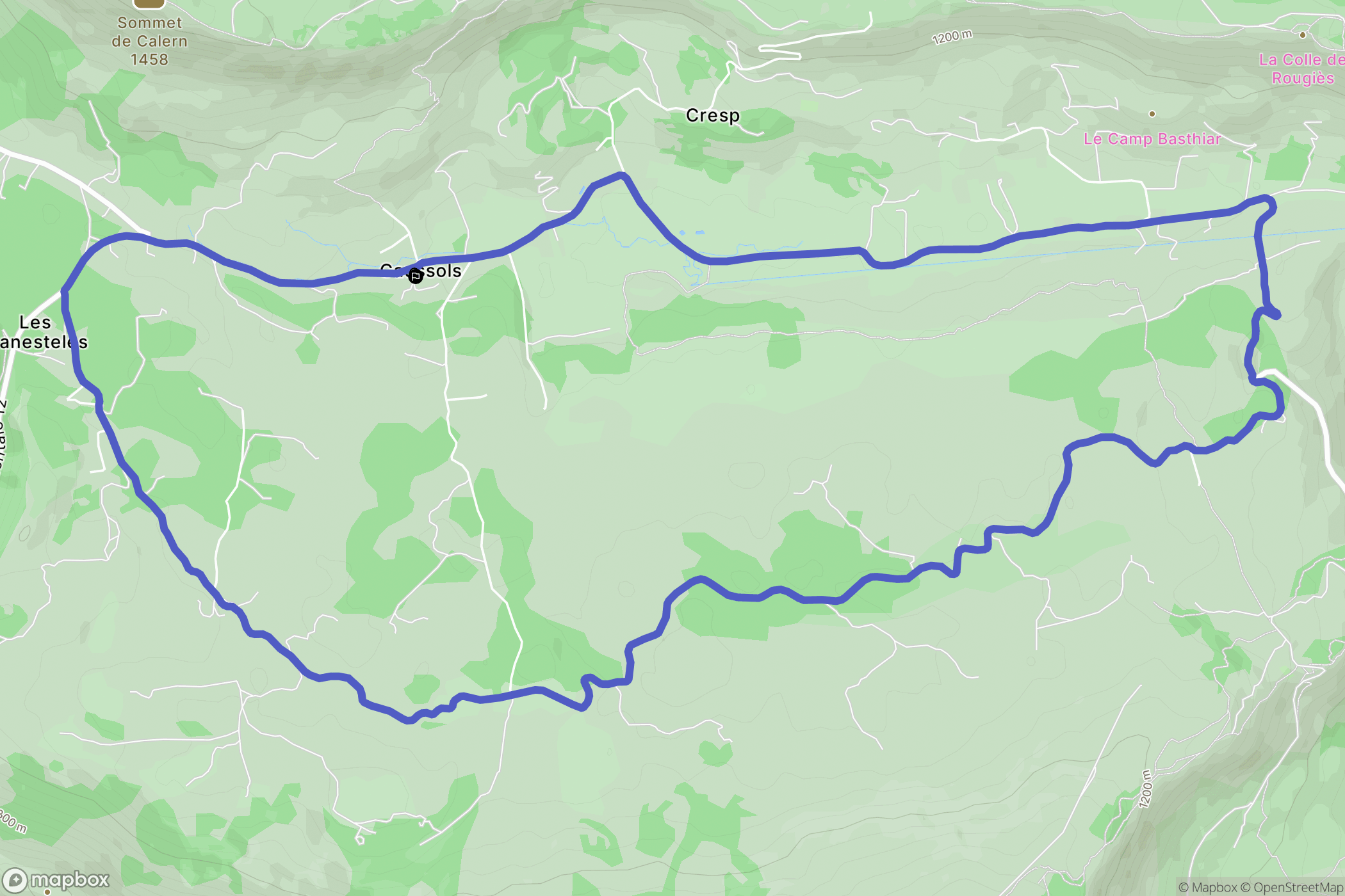 Caussols: routekaart voor buitenactiviteiten - France