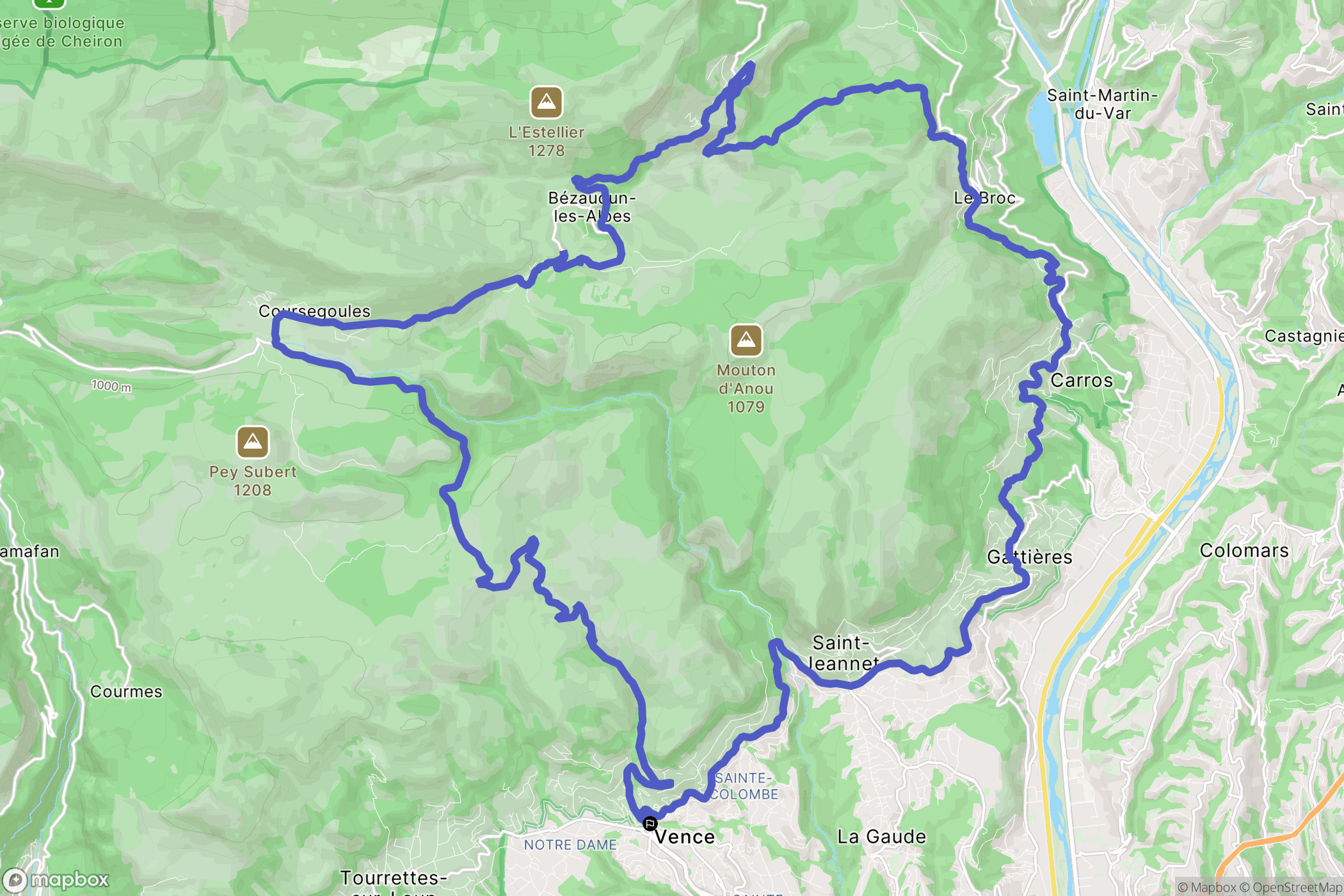 Vence: routekaart voor buitenactiviteiten - France