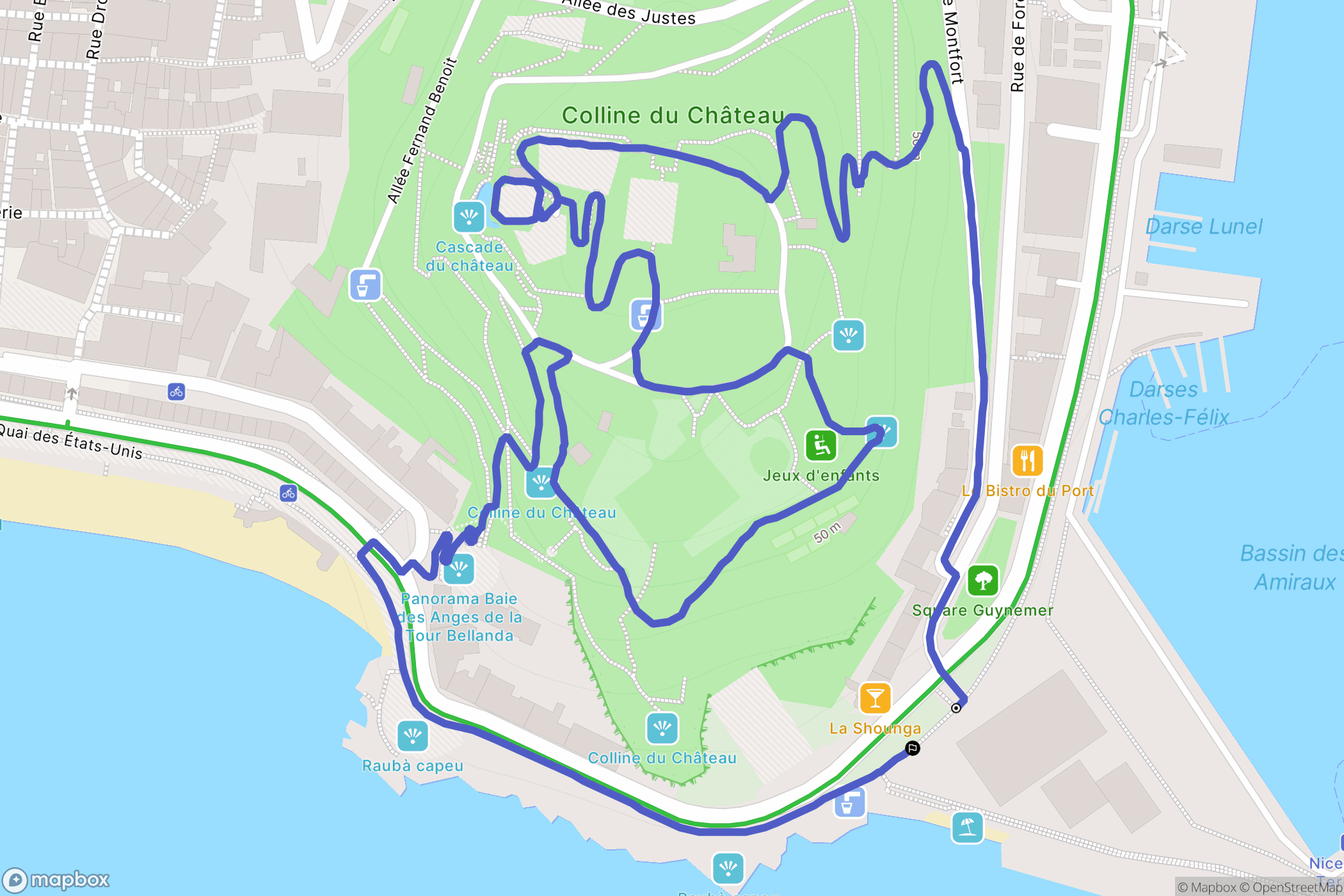 Nice: routekaart voor buitenactiviteiten - France