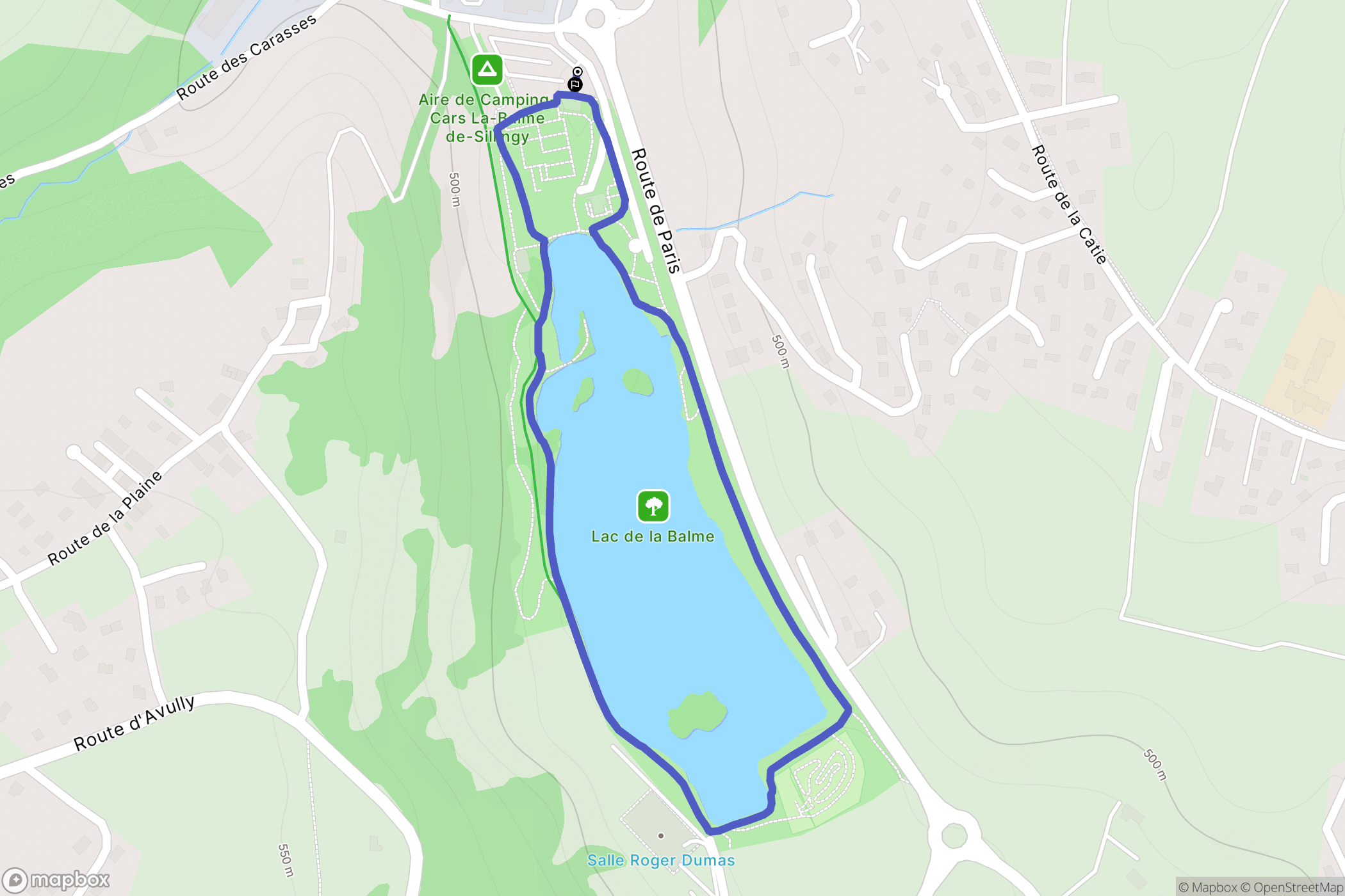La Balme-de-Sillingy : carte du parcours de randonnée - France