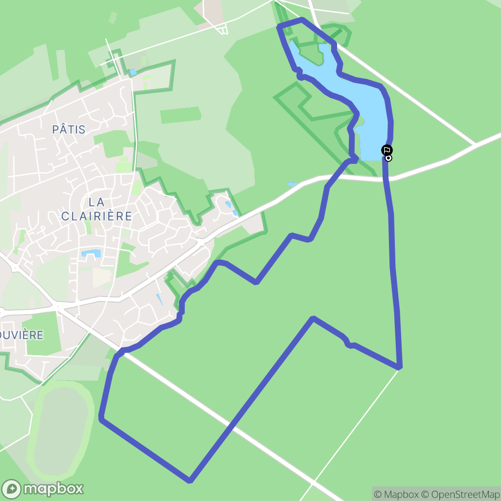 Rambouillet : carte du parcours de randonnée - France