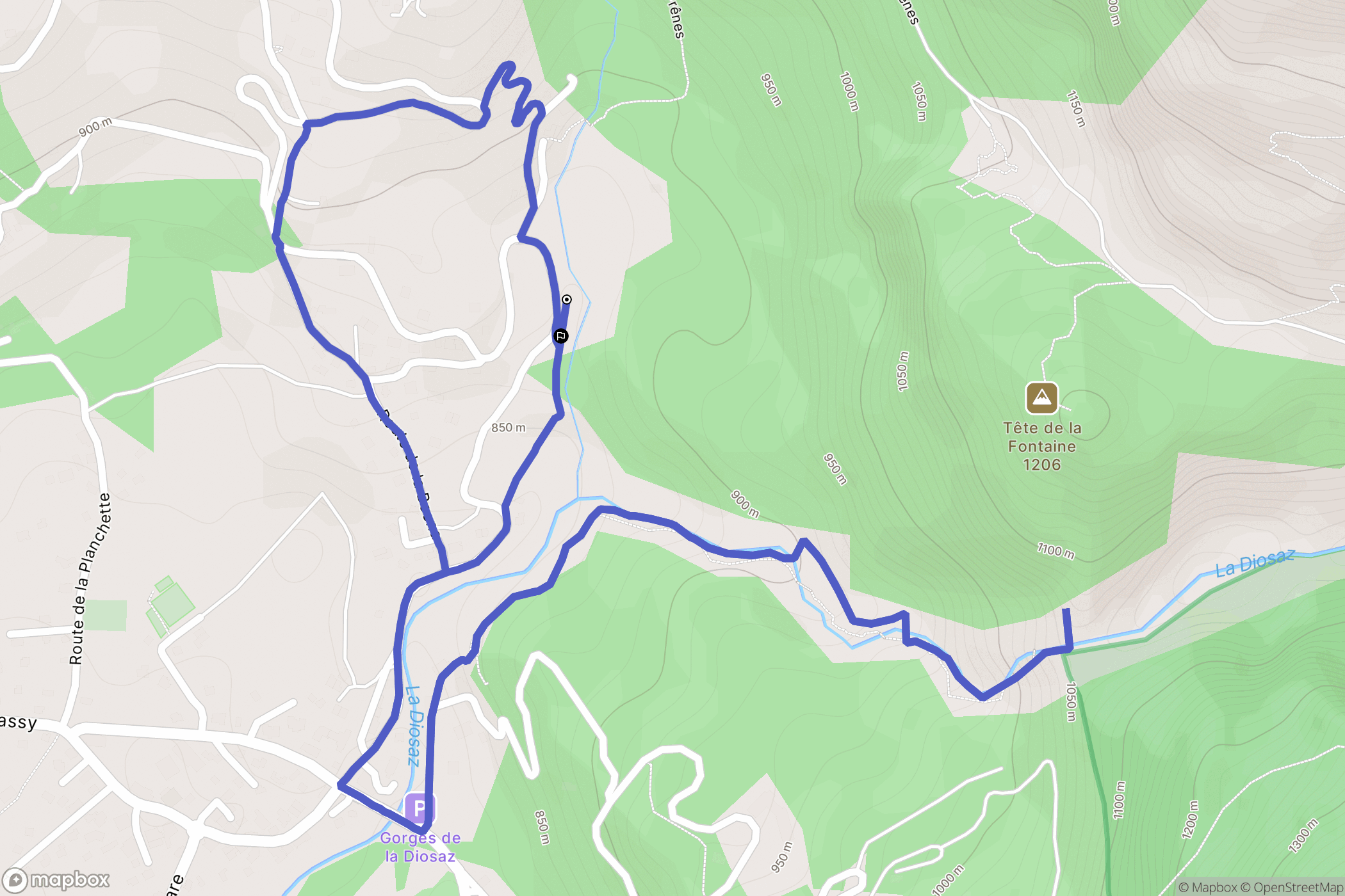 Les Moulins d'en Haut, Servoz: routekaart voor buitenactiviteiten - France