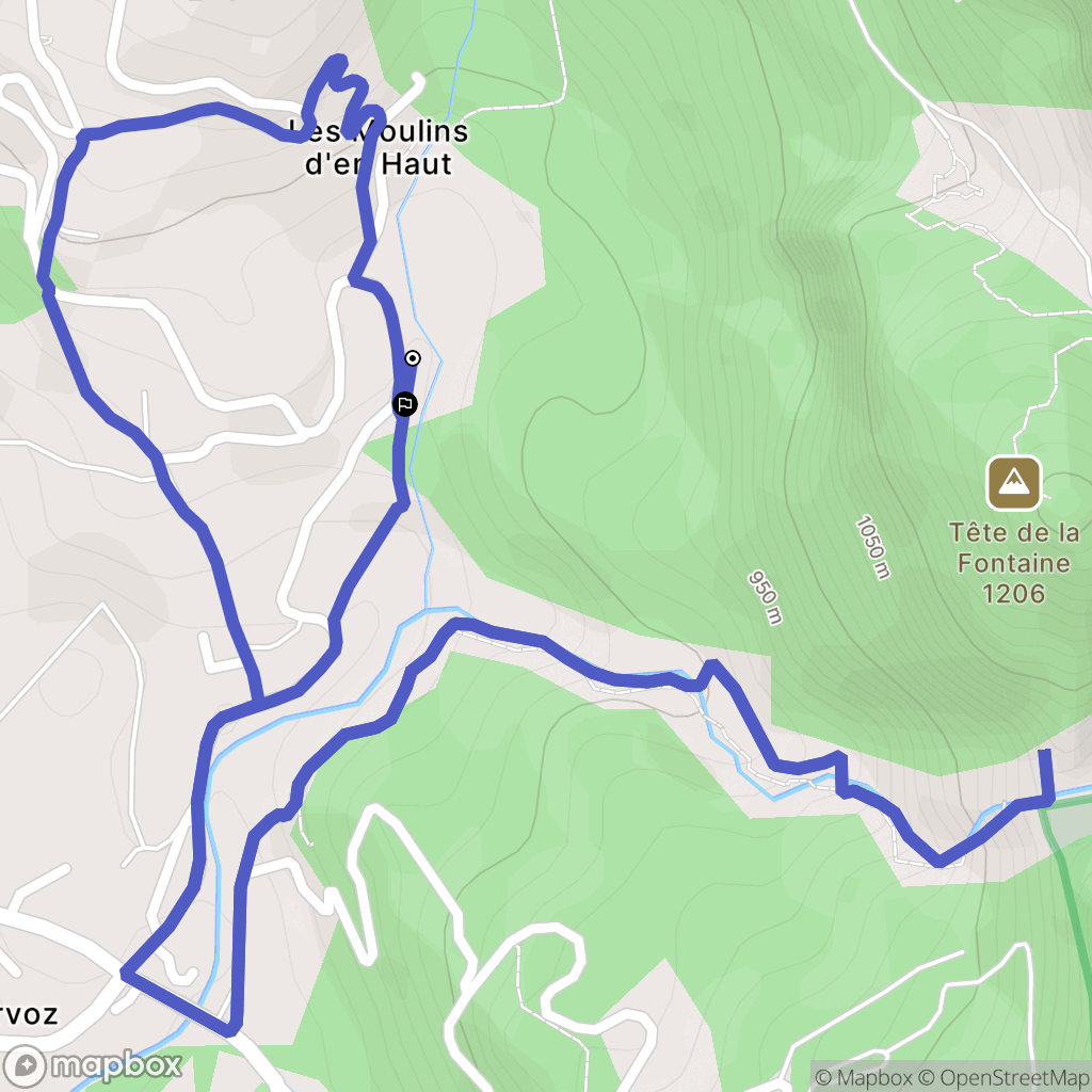 Les Moulins d'en Haut, Servoz: routekaart voor buitenactiviteiten - France