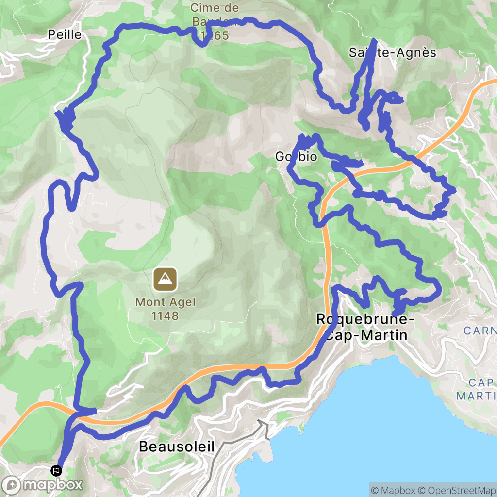La Turbie: routekaart voor buitenactiviteiten - France