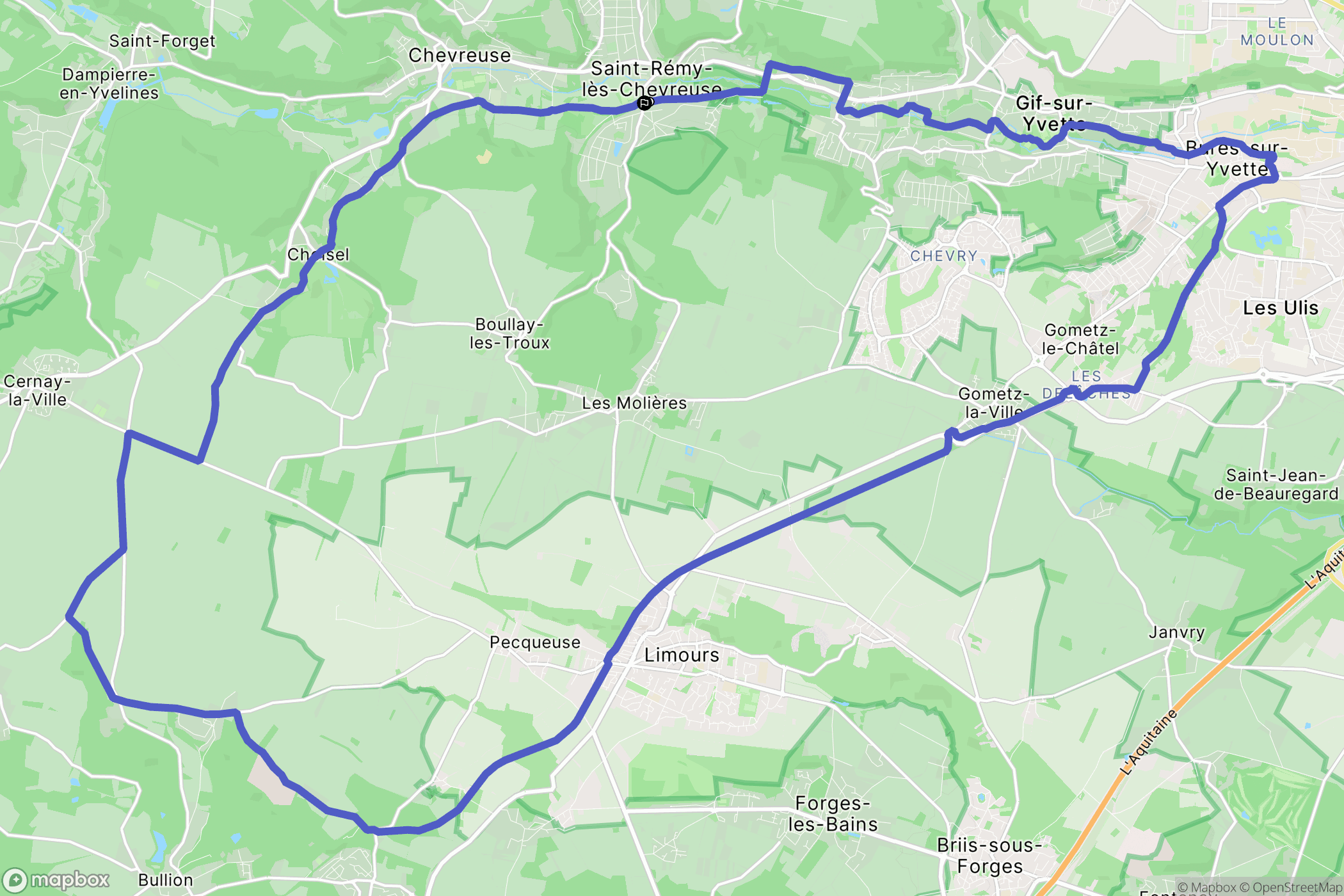 Saint-Rémy-lès-Chevreuse: routekaart voor buitenactiviteiten - France
