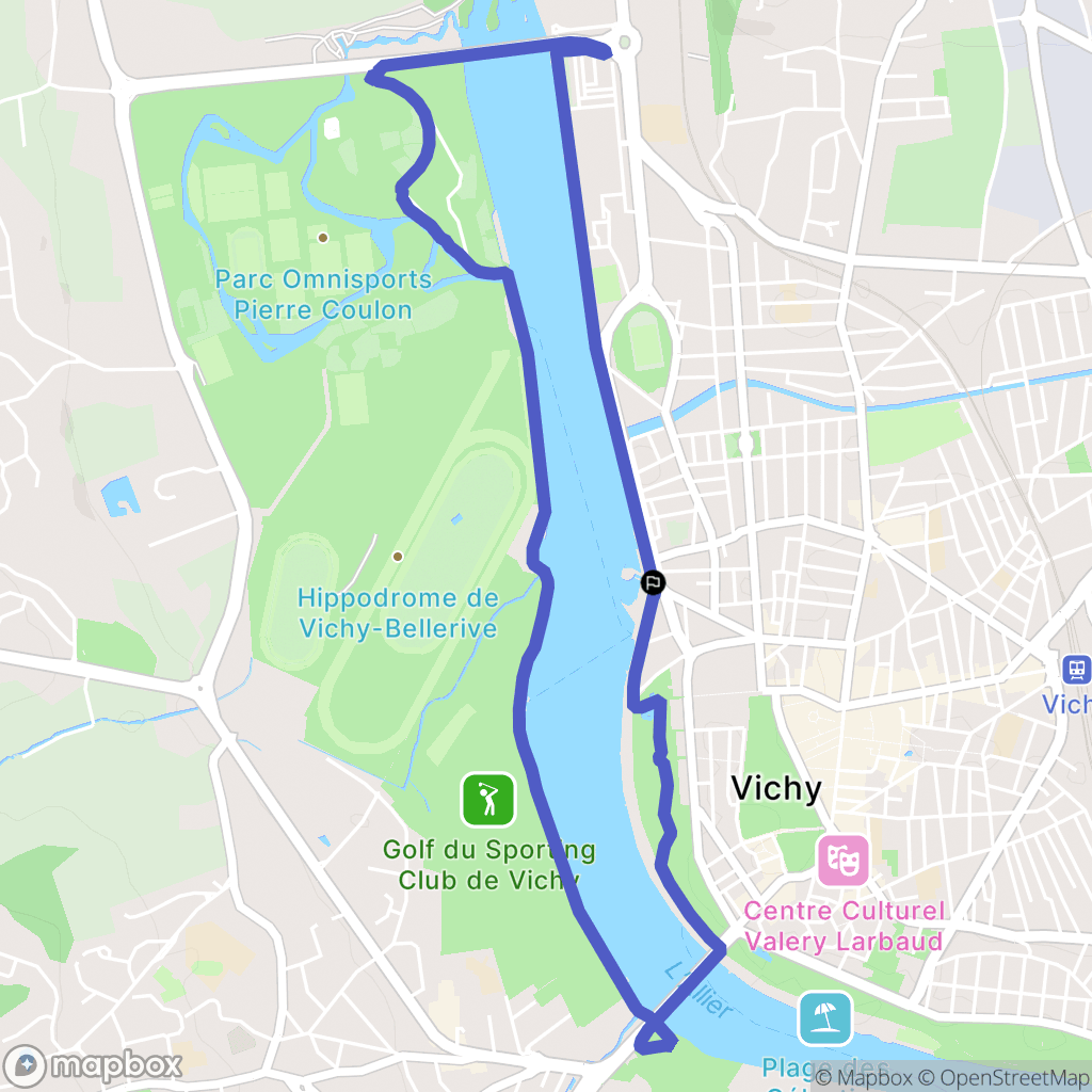 Vichy: routekaart voor buitenactiviteiten - France