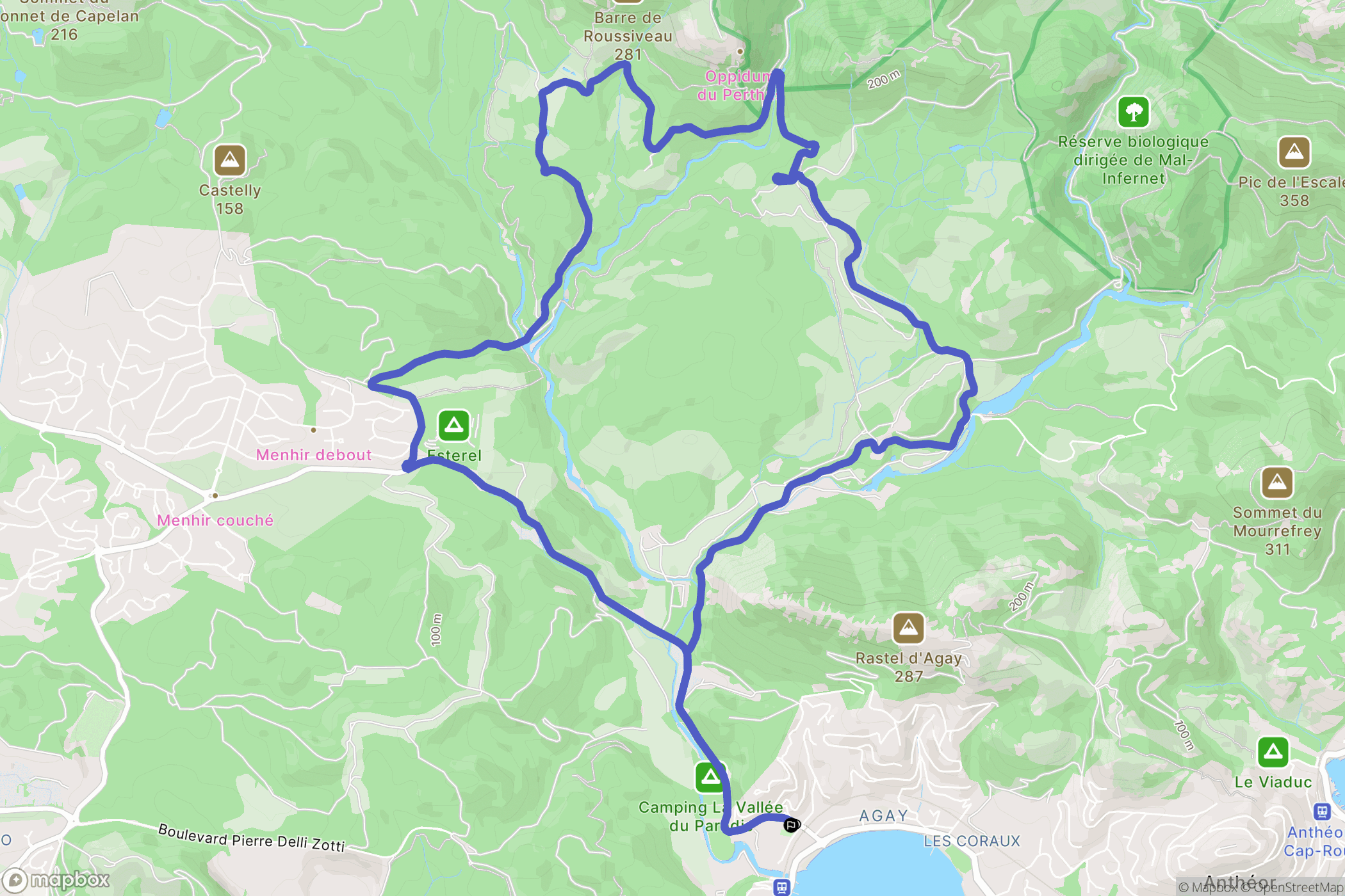 Saint-Raphaël: routekaart voor buitenactiviteiten - France