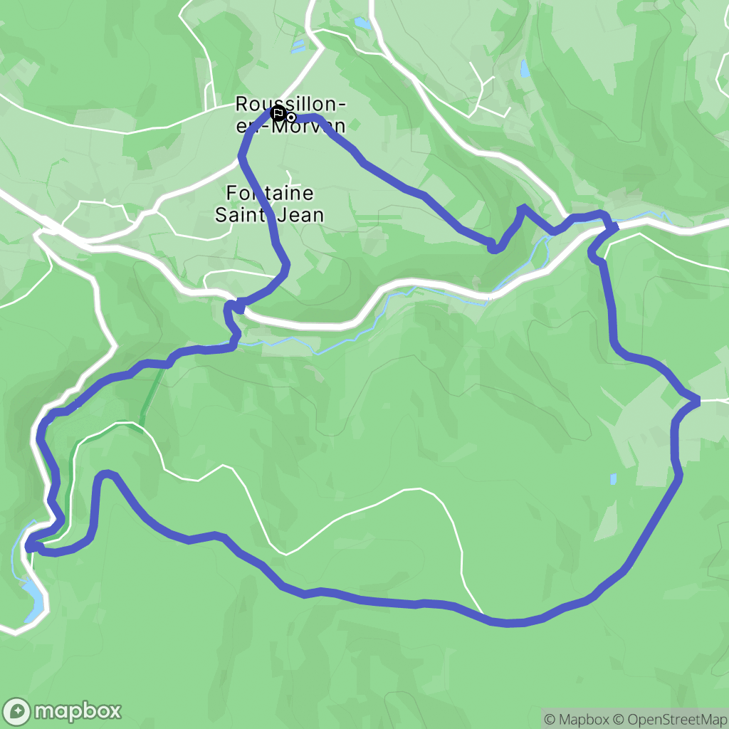 Roussillon-en-Morvan: routekaart voor buitenactiviteiten - France