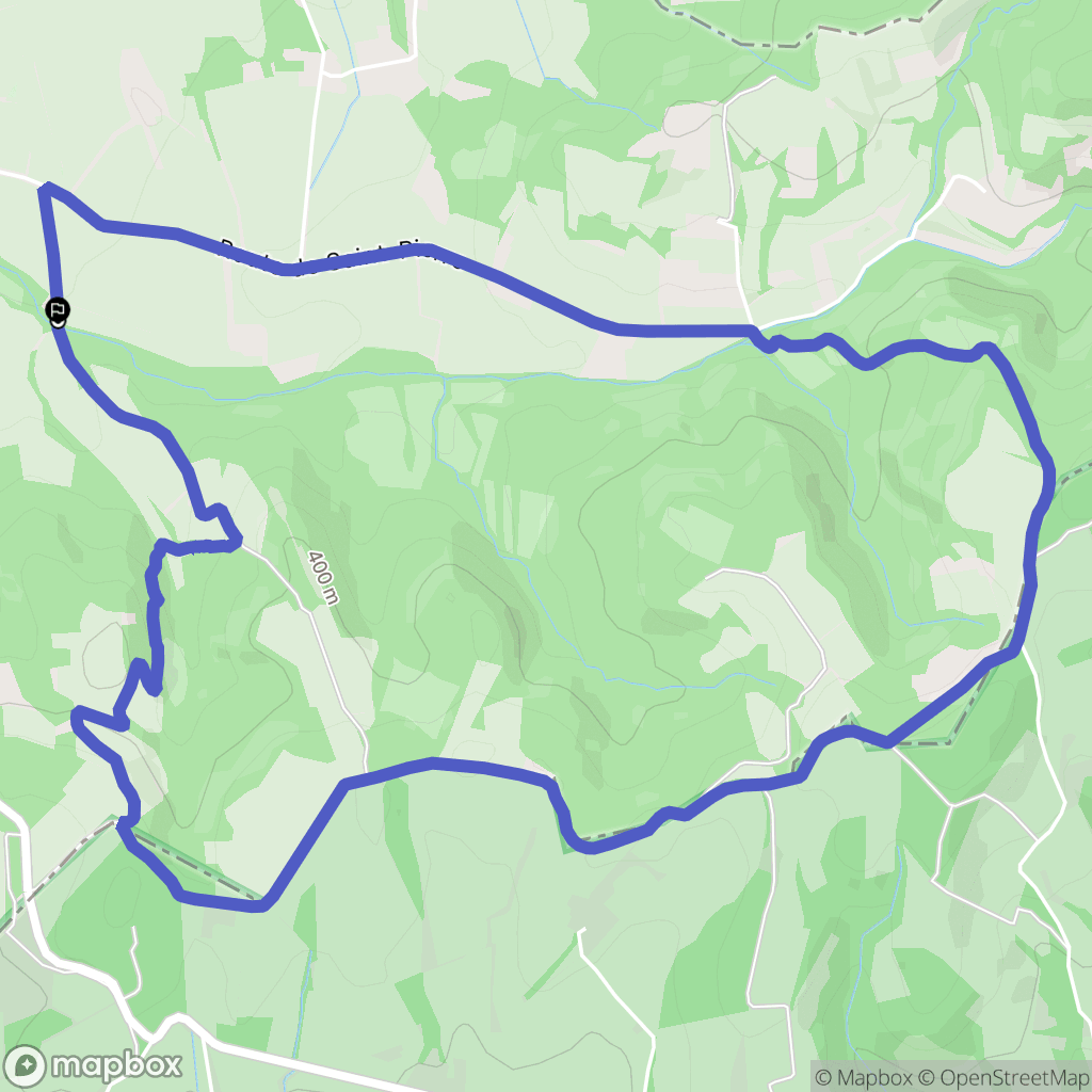 Valréas : carte du parcours de randonnée - France