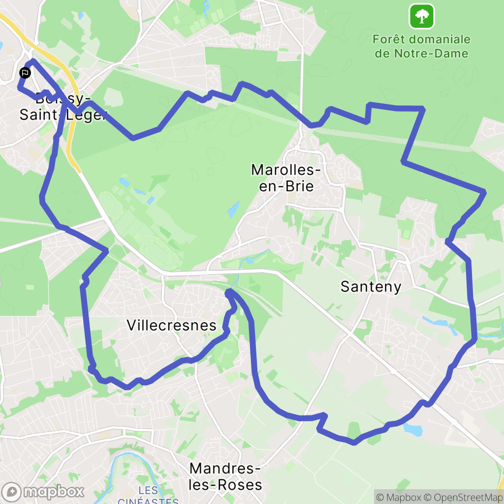Boissy-Saint-Léger: routekaart voor buitenactiviteiten - France