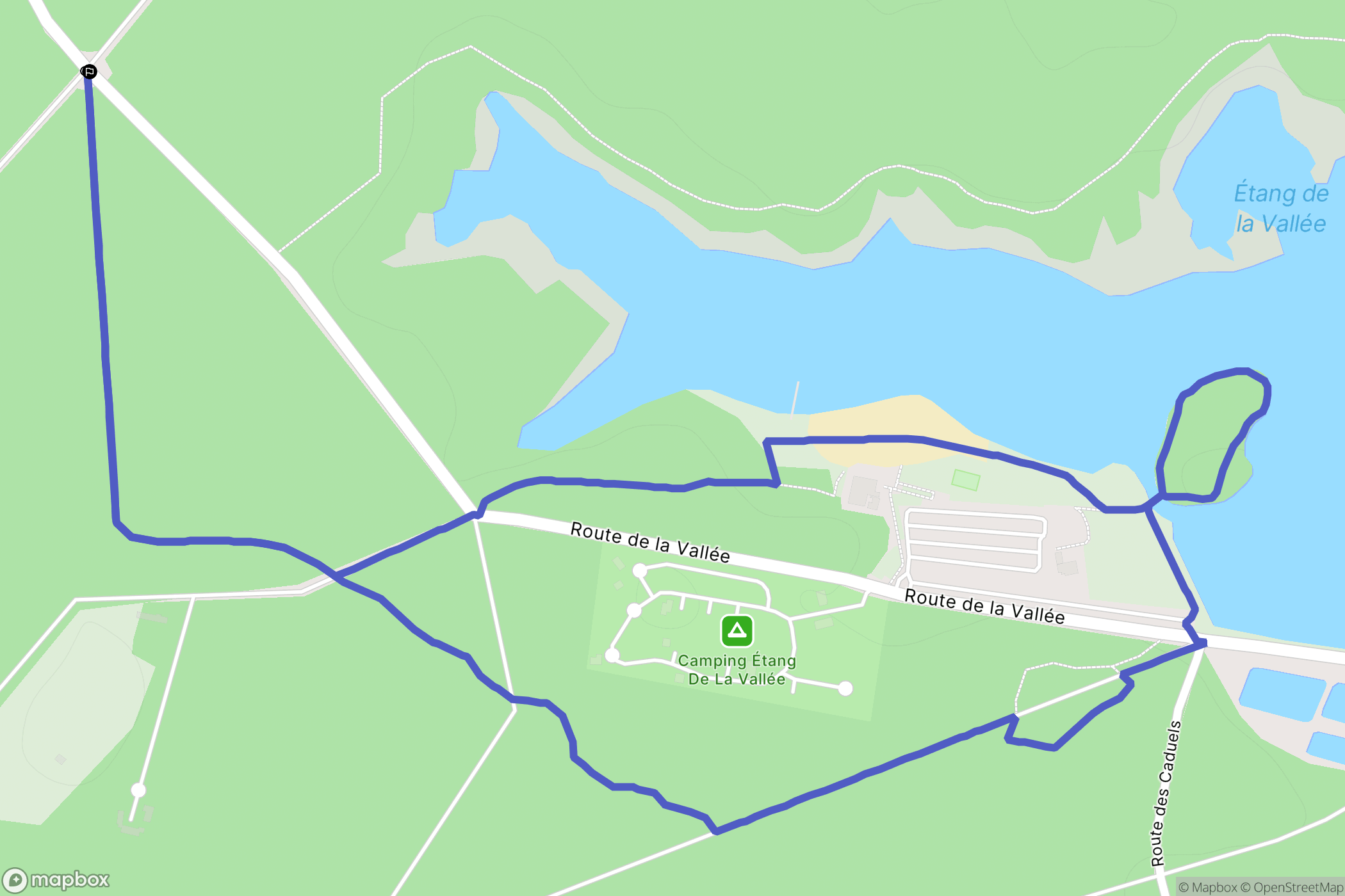 Seichebrières : carte du parcours de randonnée - France