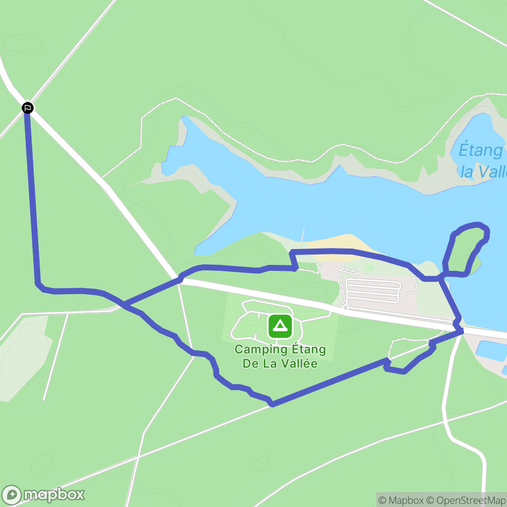 Seichebrières : carte du parcours de randonnée - France