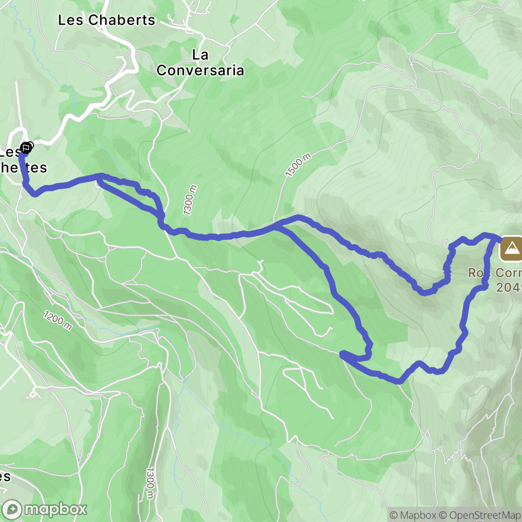 Villard-de-Lans : carte du parcours de randonnée - France