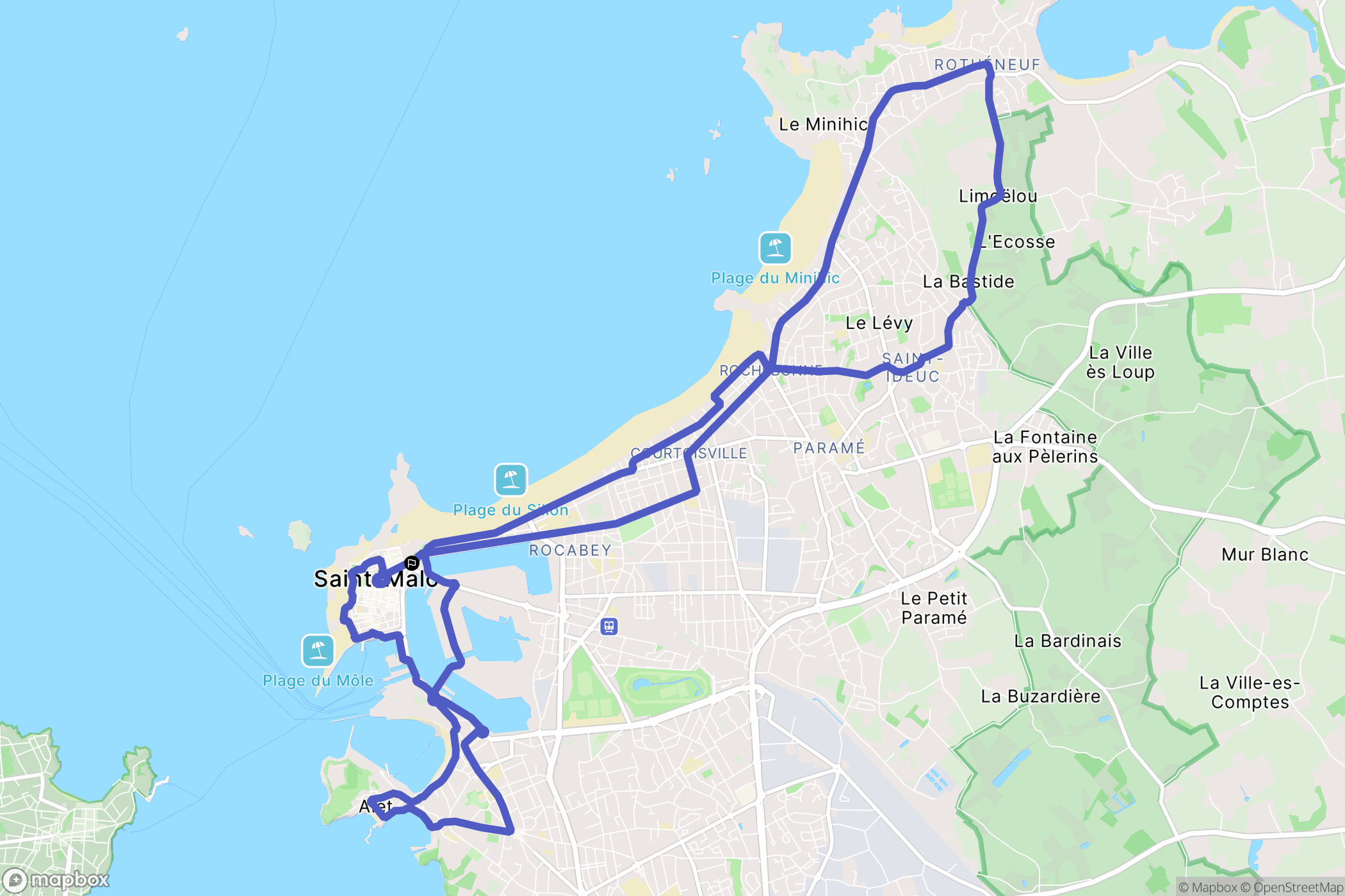Saint-Malo: routekaart voor buitenactiviteiten - France