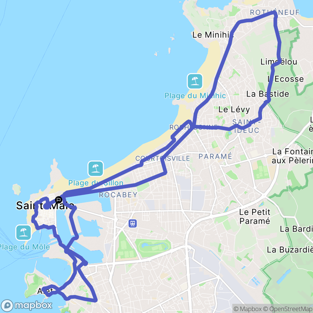 Saint-Malo: routekaart voor buitenactiviteiten - France