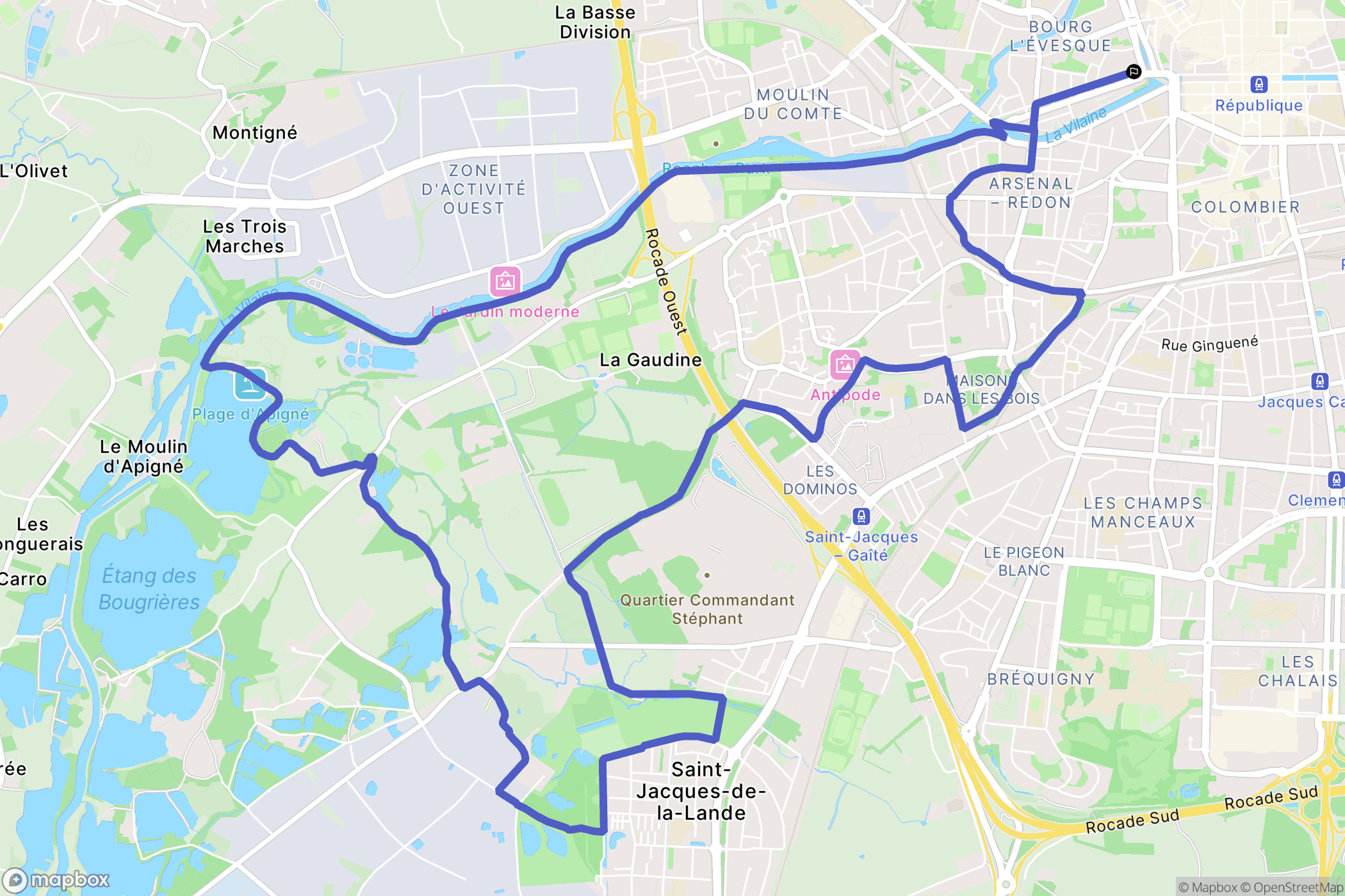 Rennes: routekaart voor buitenactiviteiten - France