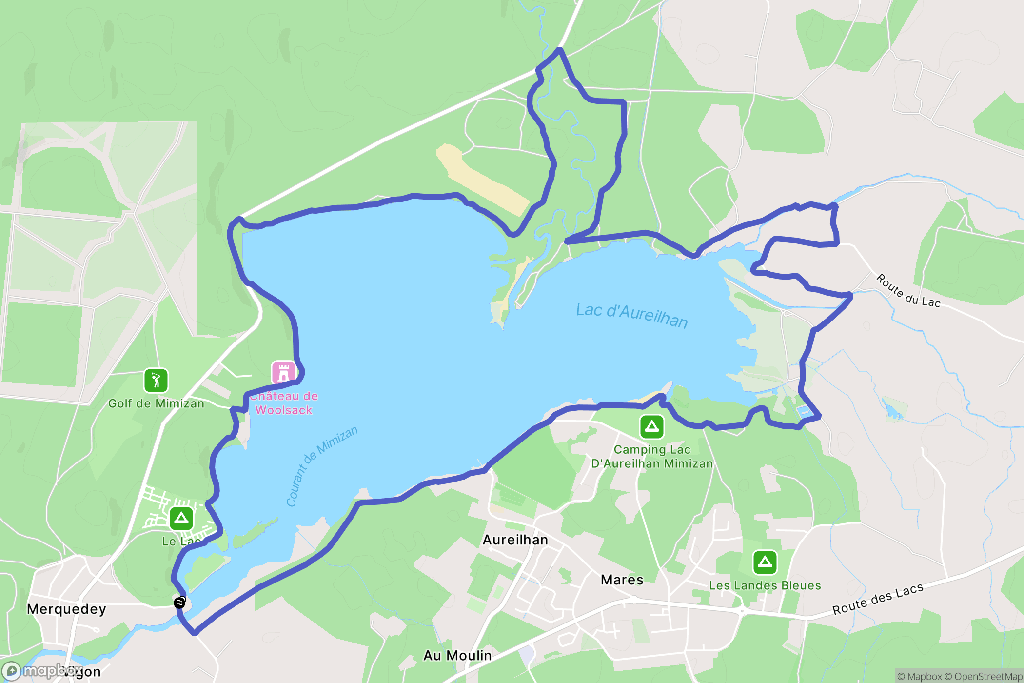 Merquedey, Mimizan: routekaart voor buitenactiviteiten - France