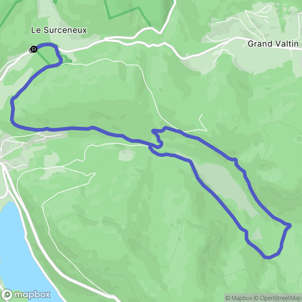 Xonrupt-Longemer : carte du parcours de randonnée - France