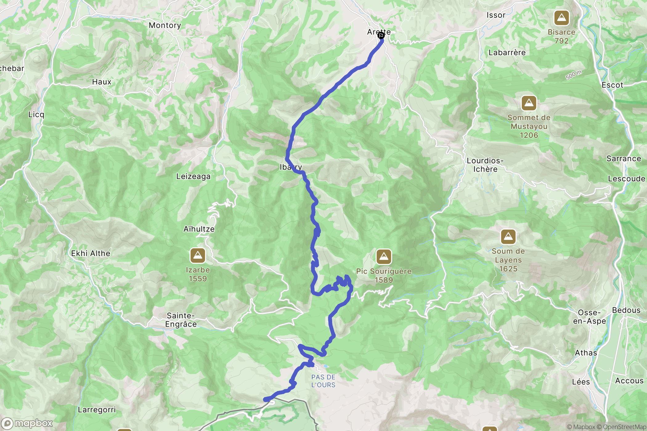 Arette: routekaart voor buitenactiviteiten - France