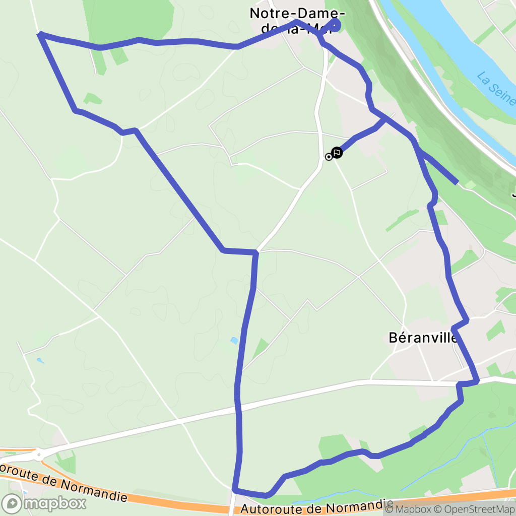 Notre-Dame-de-la-Mer : carte du parcours de randonnée - France