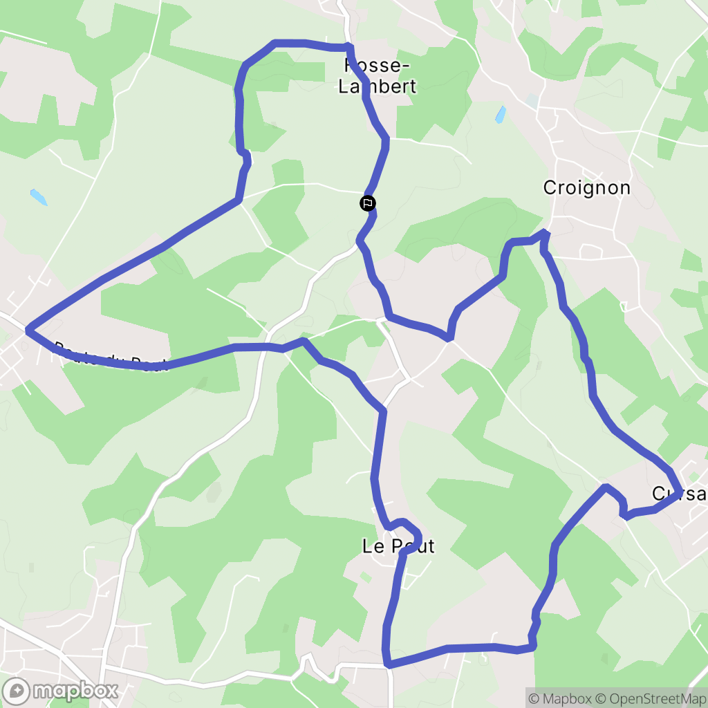 Carmasac : carte du parcours de randonnée - France