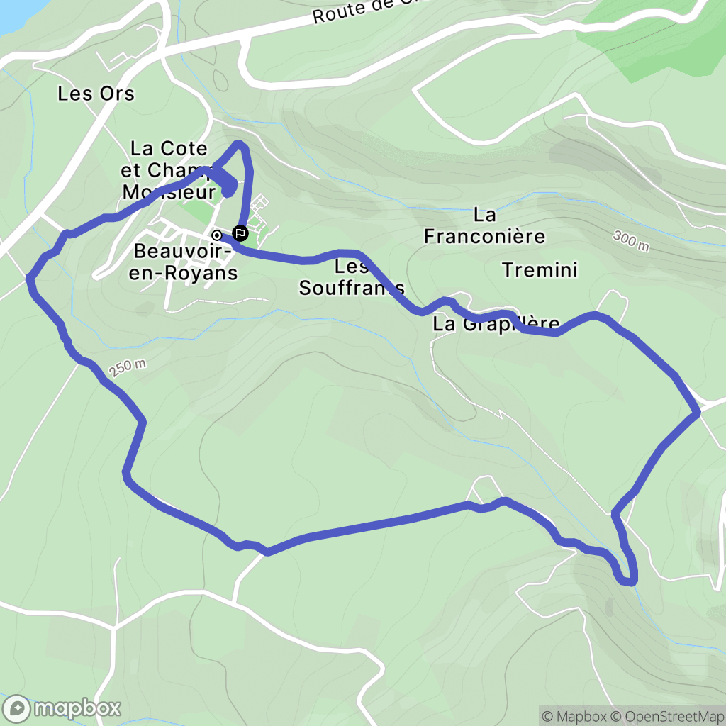 Beauvoir-en-Royans: routekaart voor buitenactiviteiten - France