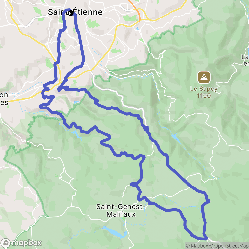 Saint-Etienne: routekaart voor buitenactiviteiten - France
