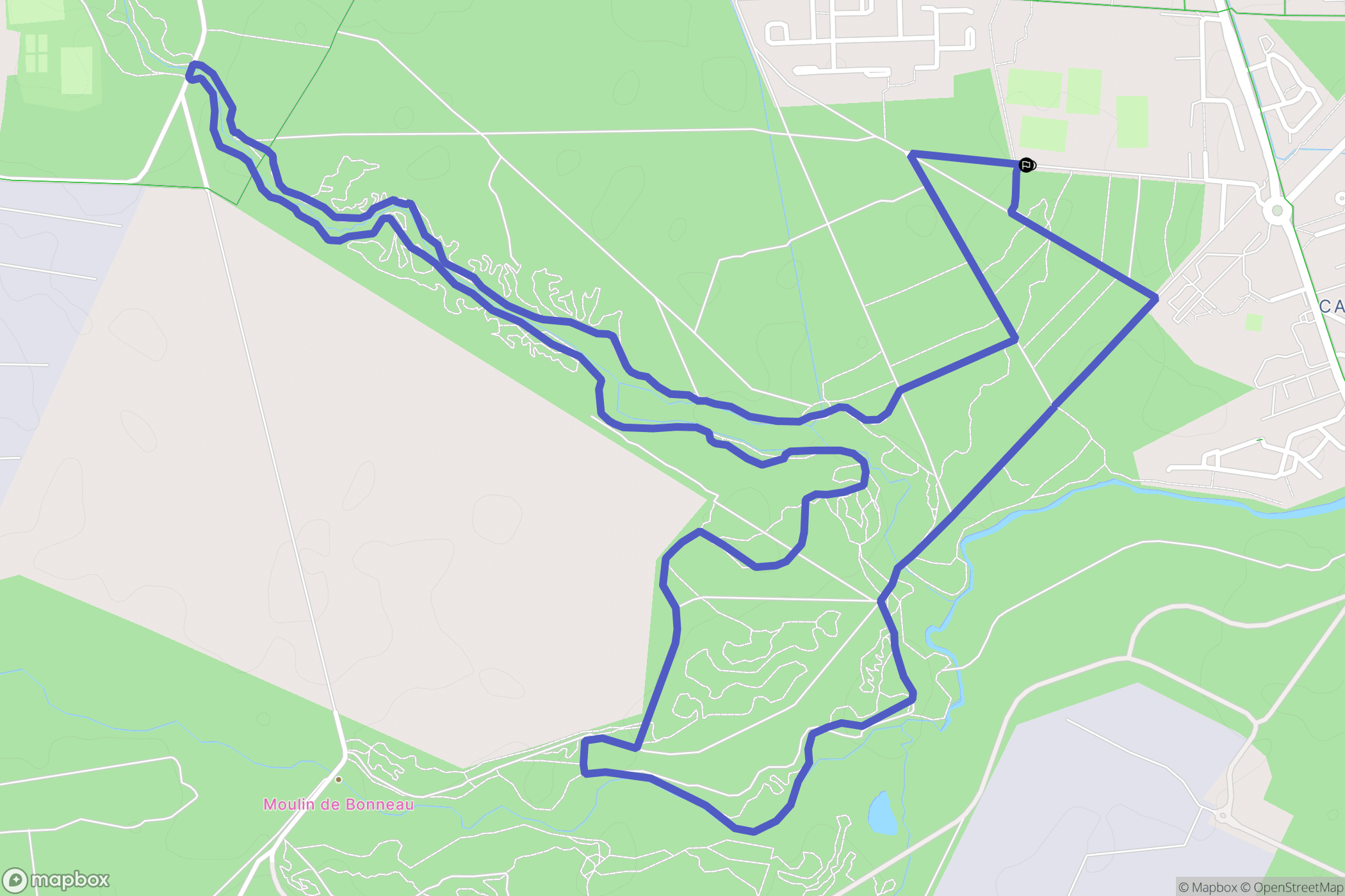 Saint-Médard-en-Jalles : carte du parcours de randonnée - France